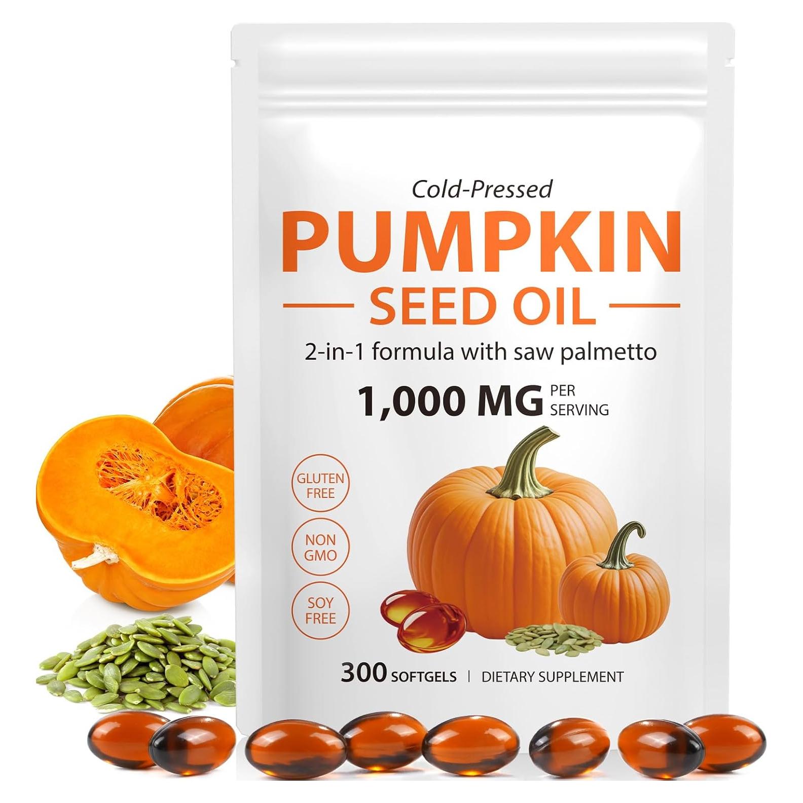 Aceite de Semilla de Calabaza Onznoz 300 Cápsulas Suplemento