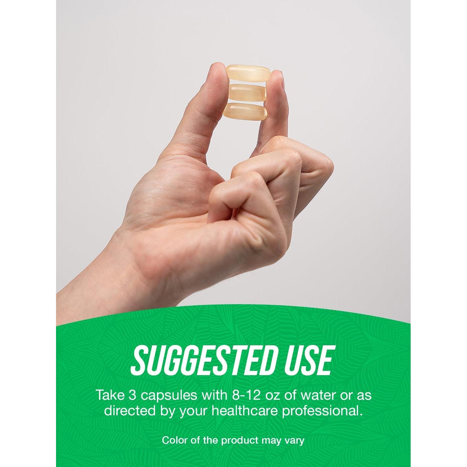 Aceite de Semilla de Calabaza BulkSupplements 3000mg 270 Cápsulas