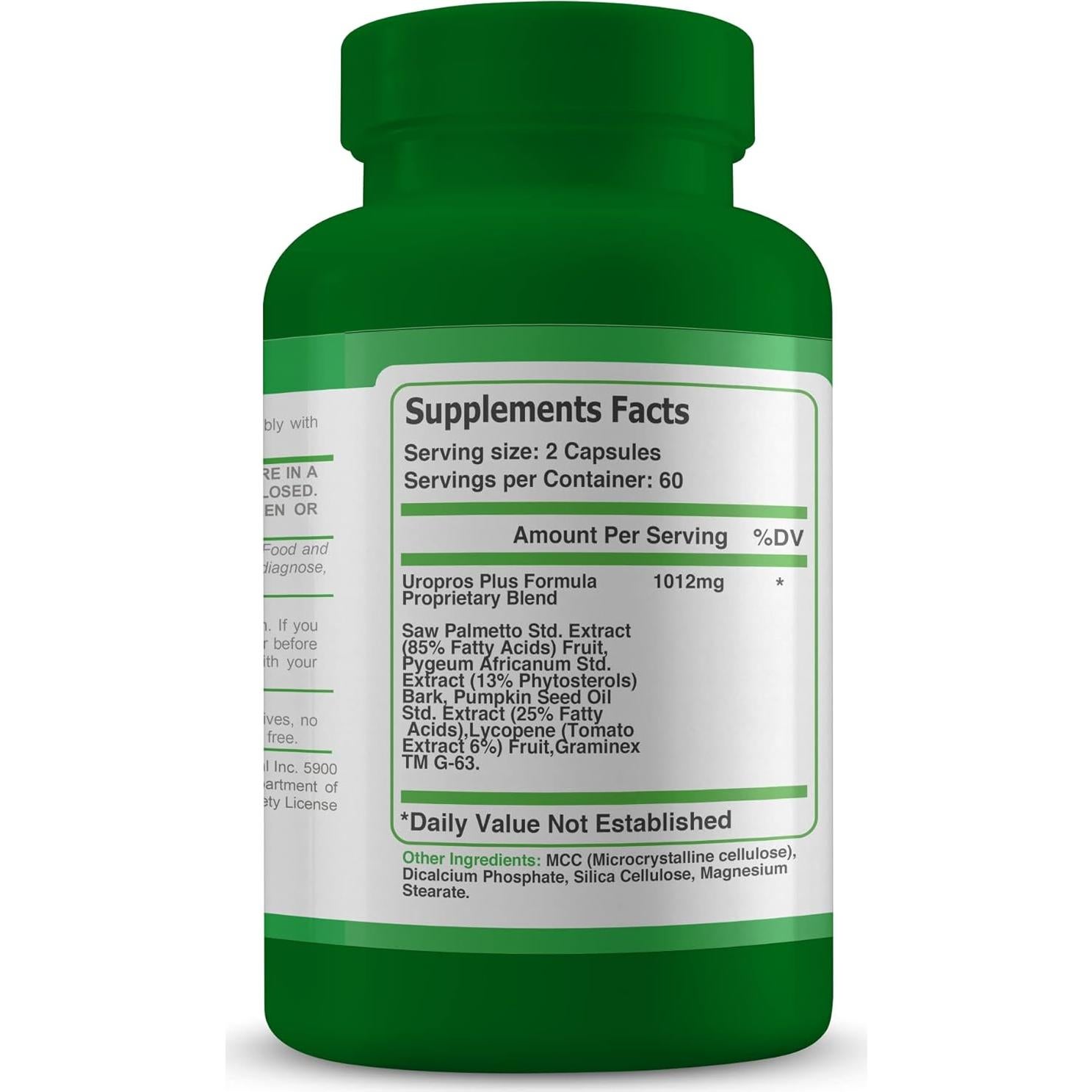 Suplemento Prostático Orgánico Rahni 60 Cápsulas - Salud Vejiga