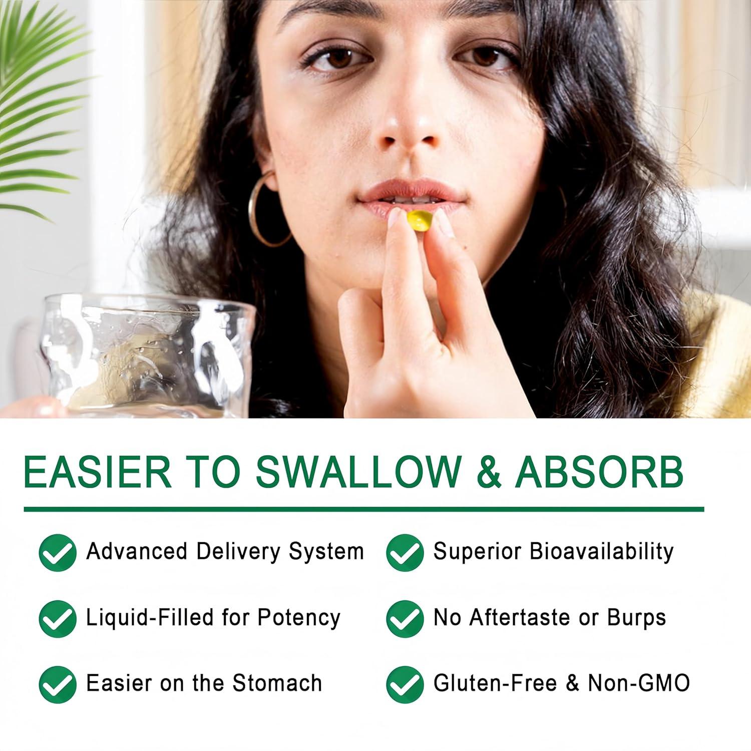 Suplemento de Saw Palmetto JINGYAT 60 Softgels Veganas 6X