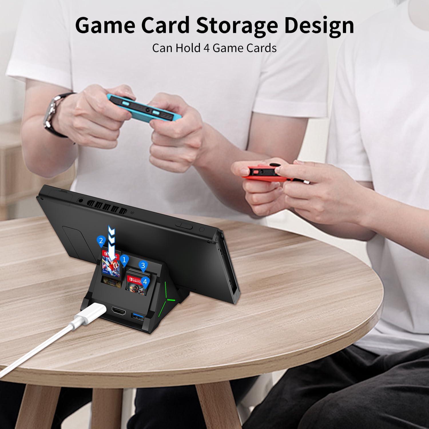 Dock para TV Nintendo Switch TOOMU 4K HDMI USB C LED