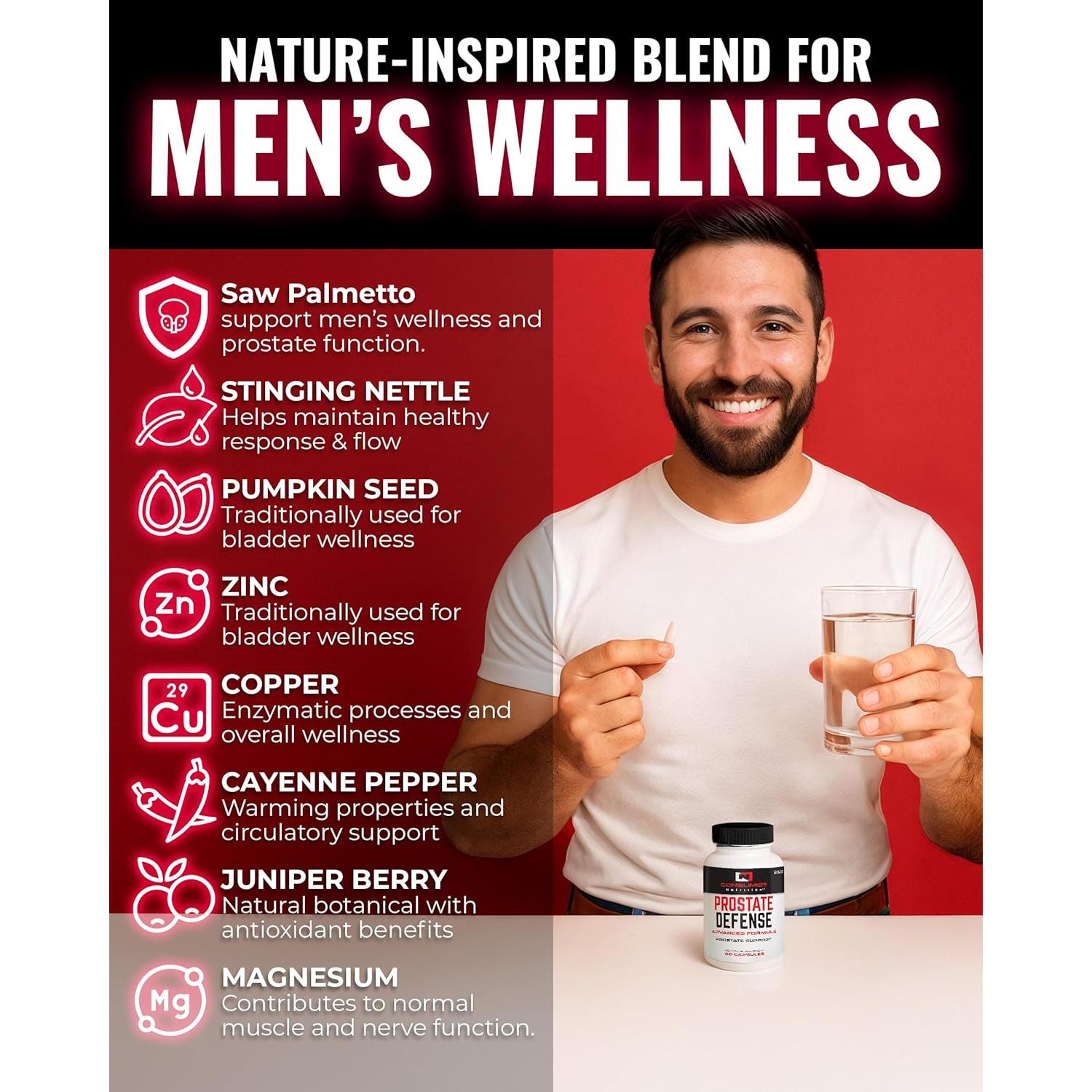 Suplemento de Próstata Nutrición del Consumidor - 60 Cápsulas