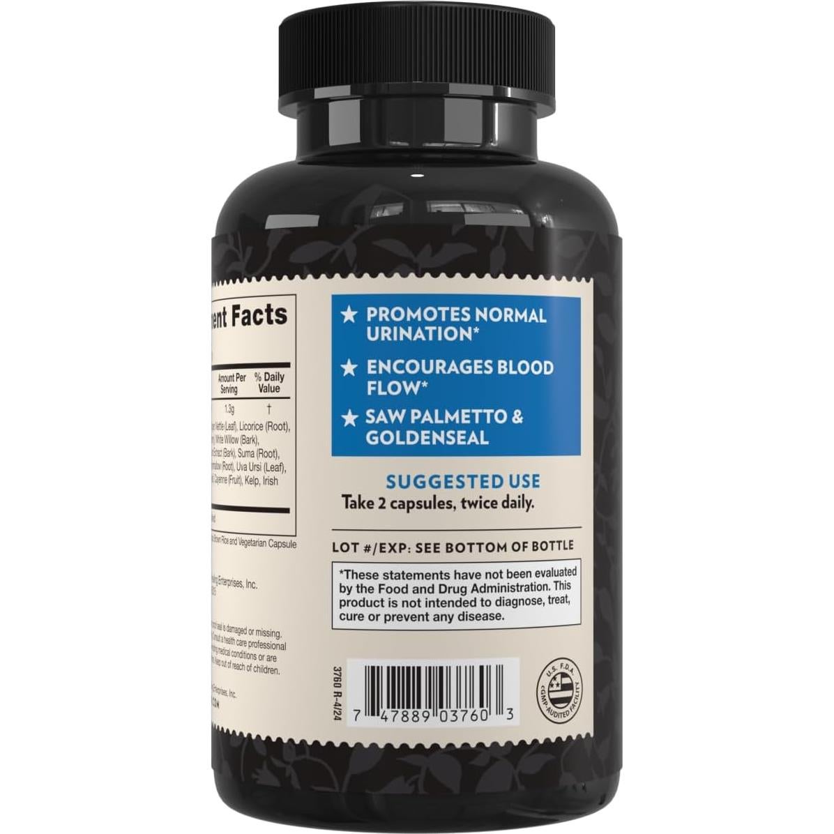 Suplemento Prostata Crystal Star 60 Cápsulas - Salud Urinaria