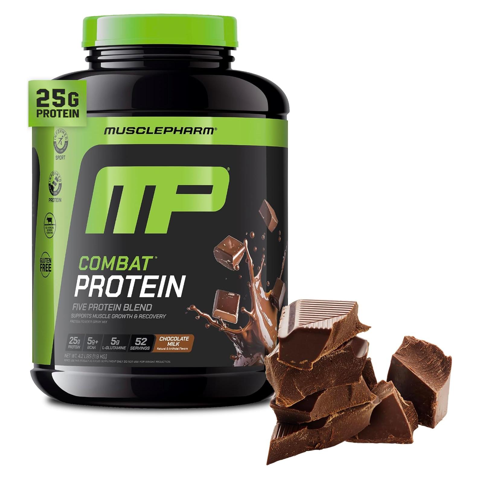 Polvo de Proteína Combat Muscle Pharm 1.81 kg Sabor Chocolate