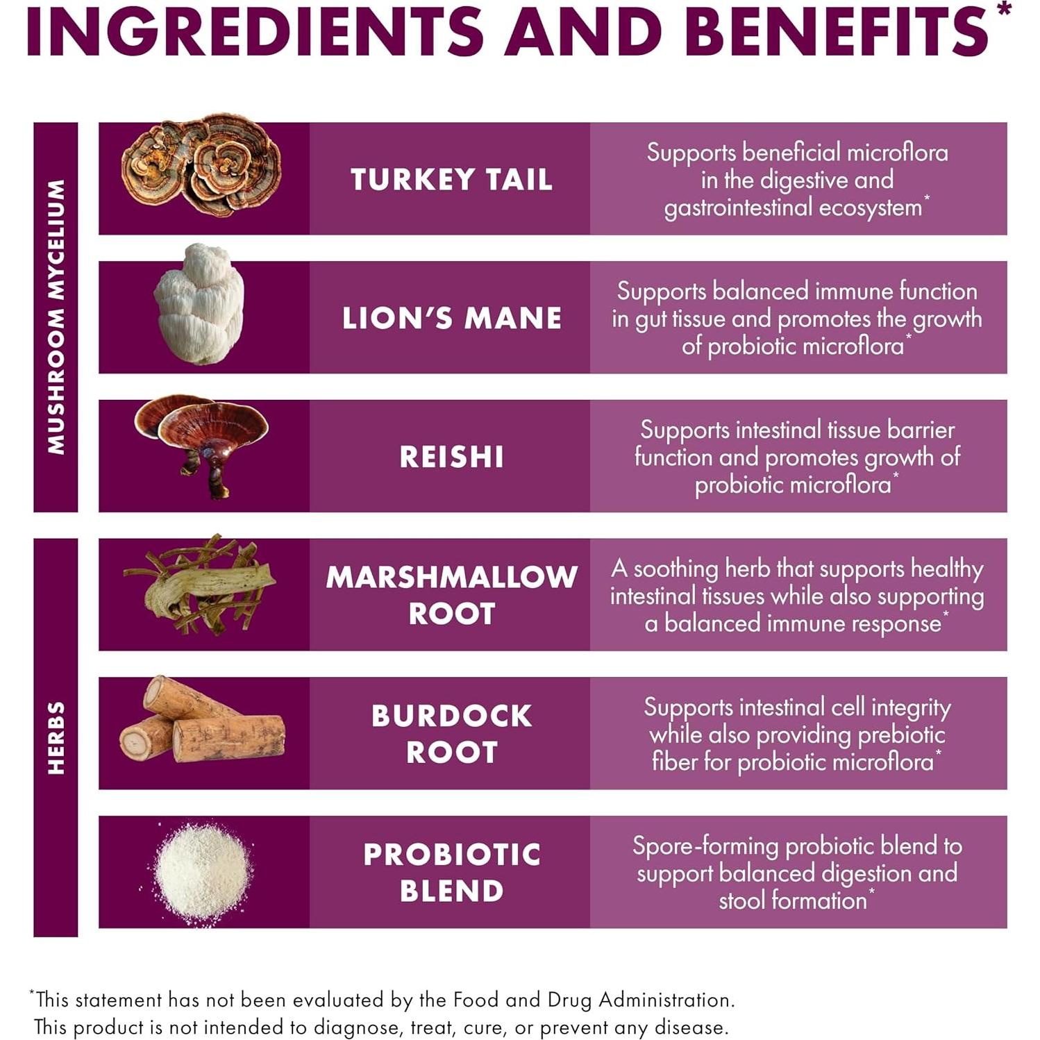 Suplemento Digestivo Host Defense MycoBotanicals 99.22 g