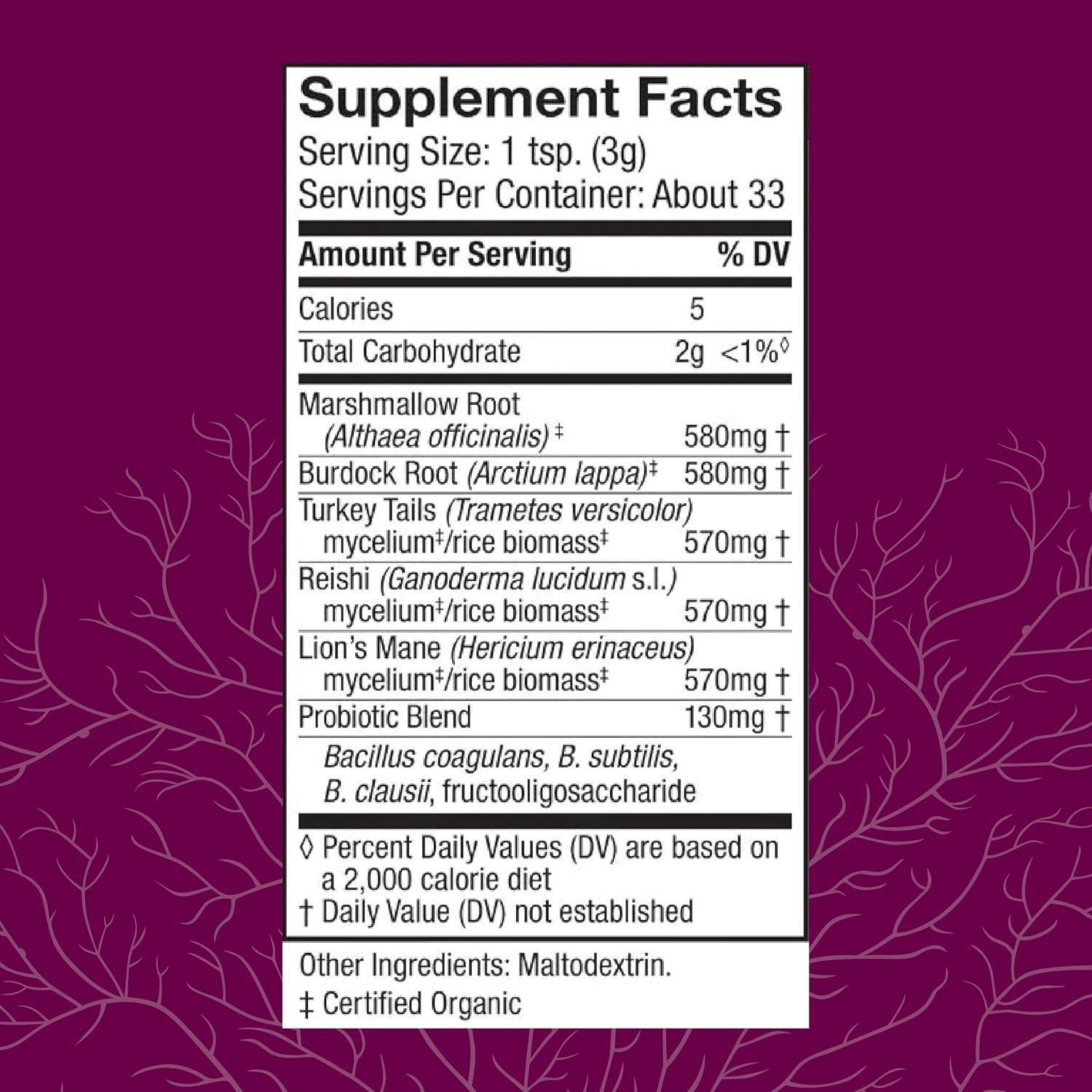 Suplemento Digestivo Host Defense MycoBotanicals 99.22 g