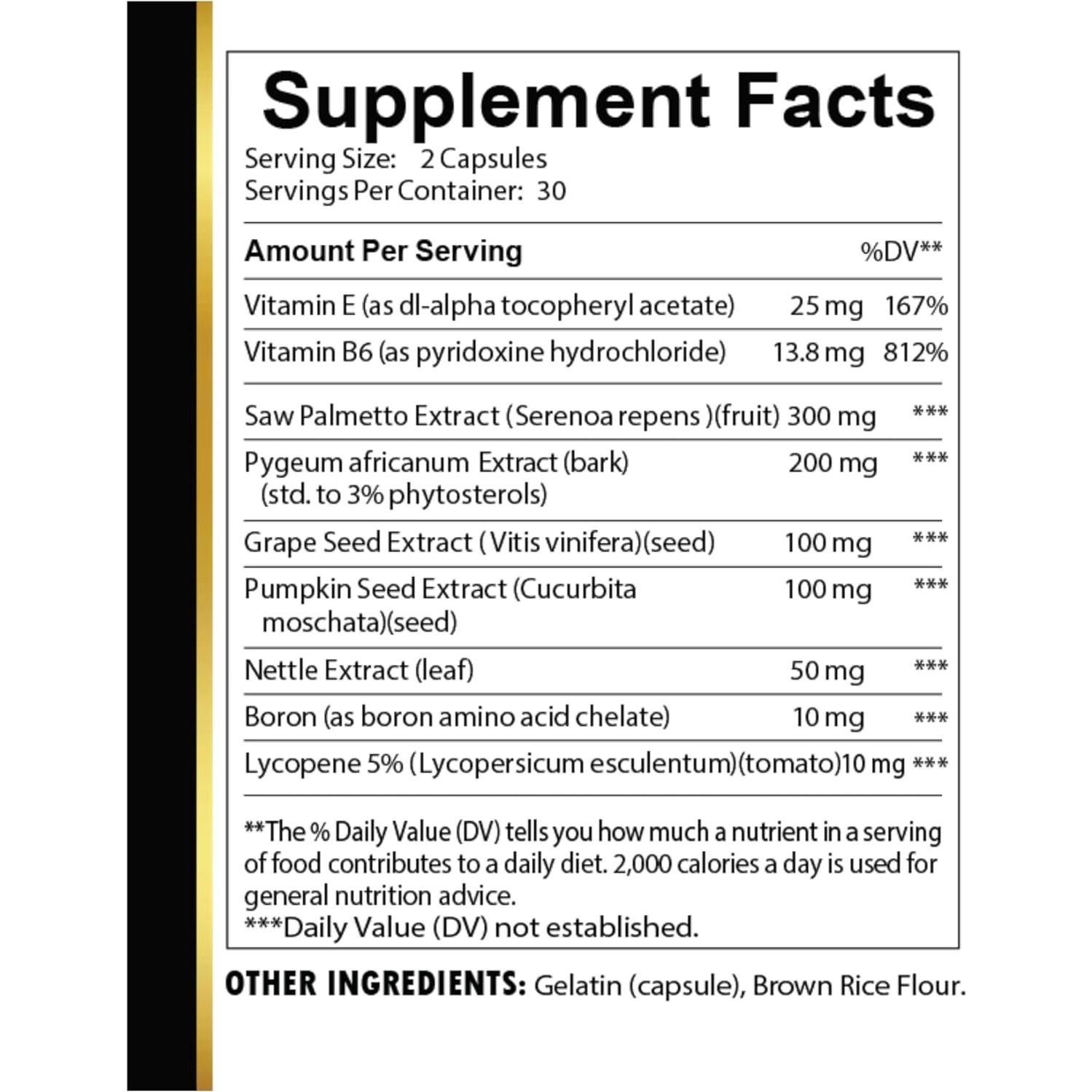 Suplemento Prostático Vitalabs - 60 Cápsulas Naturales