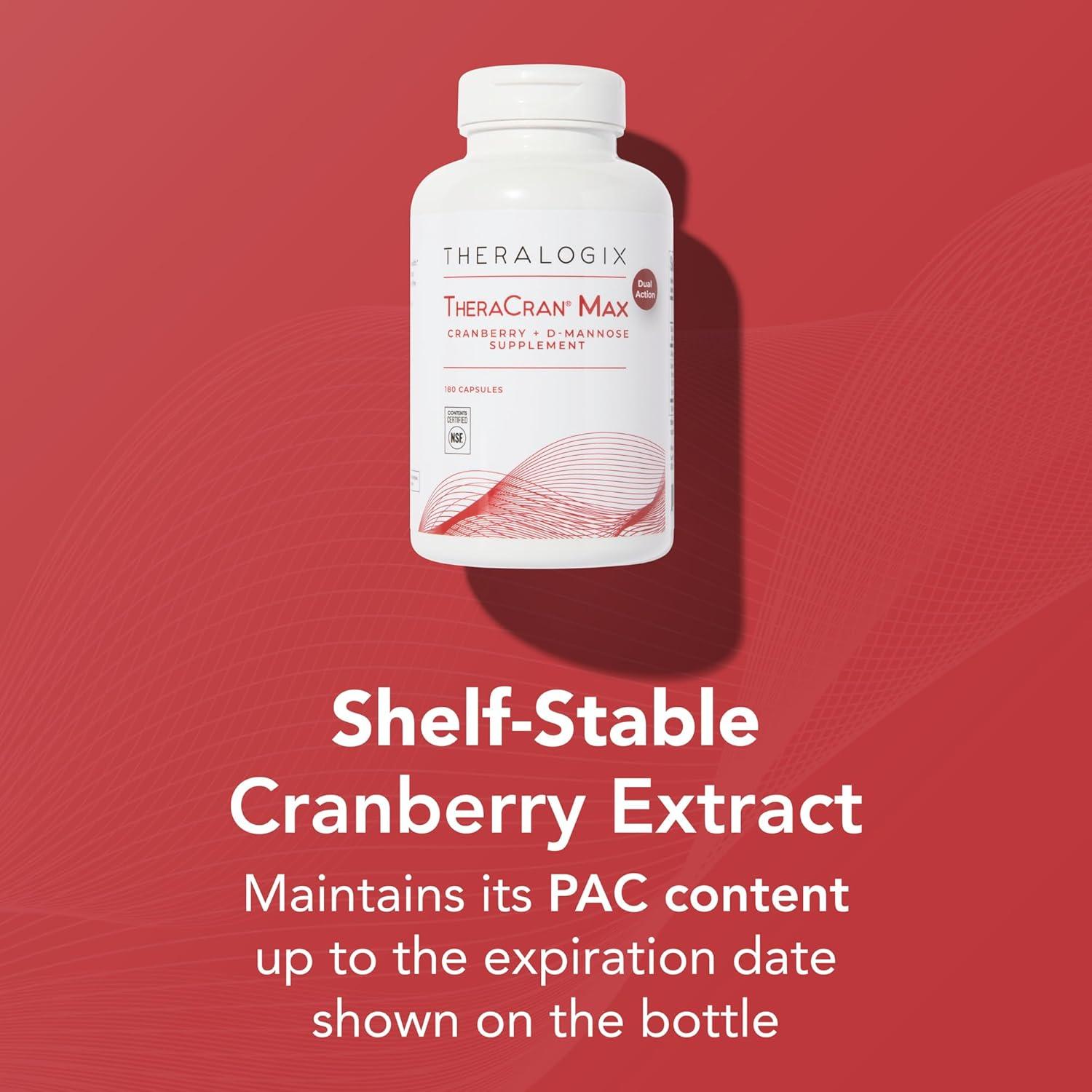 Suplemento Urinario Theralogix TheraCran Max - 180 Cápsulas