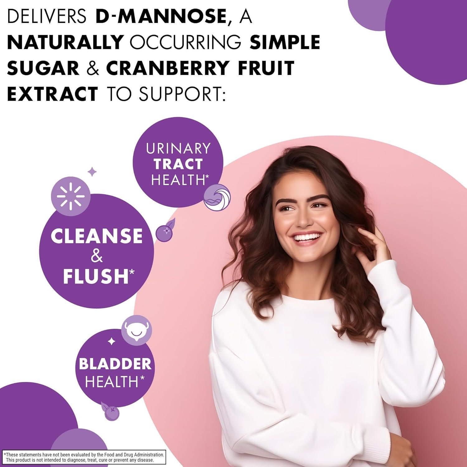 D-Mannose y Arándano BlueBonnet - 100 Cápsulas Vegetales