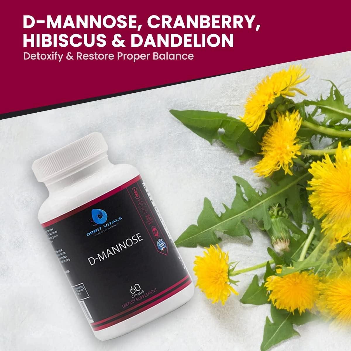 D-Mannosa 1000mg con Arándano y Hibisco - 60 Cápsulas