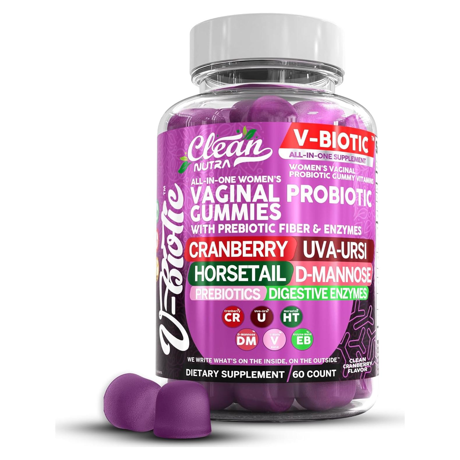 Probioticos Vaginales Clean Nutraceuticals 60 Gominolas Salud Femenina