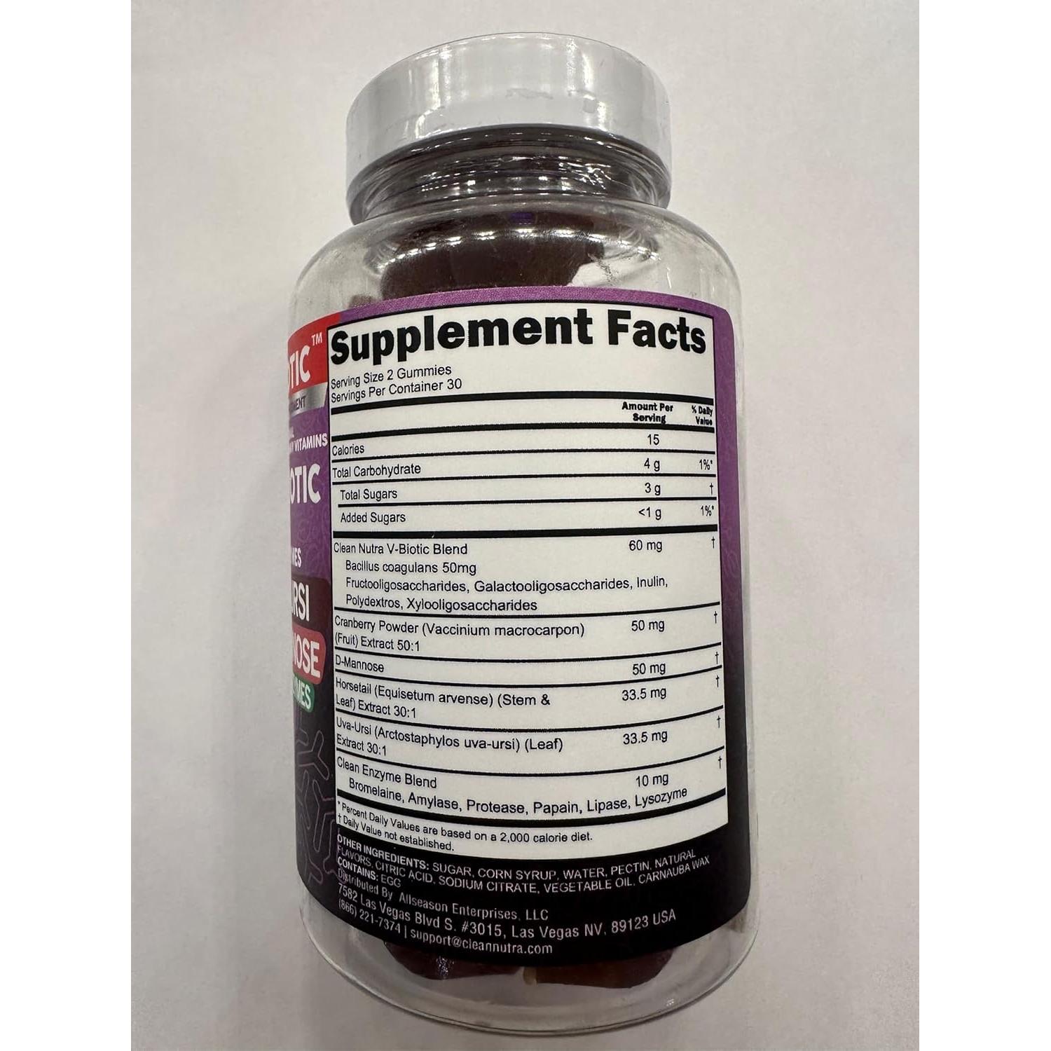 Probioticos Vaginales Clean Nutraceuticals 60 Gominolas Salud Femenina