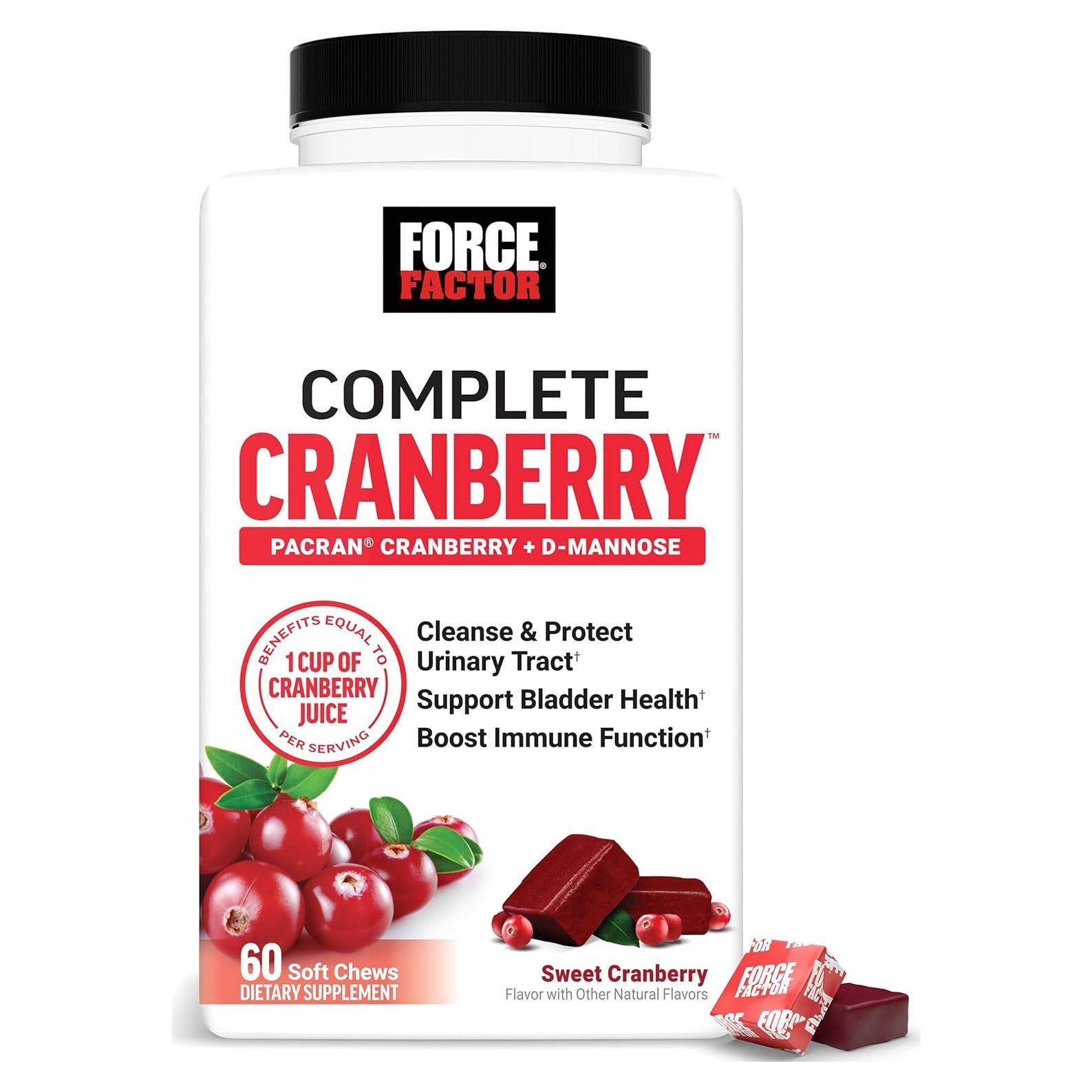 Caramelos Blandos Force Factor Arándano 60 Unidades Vegano