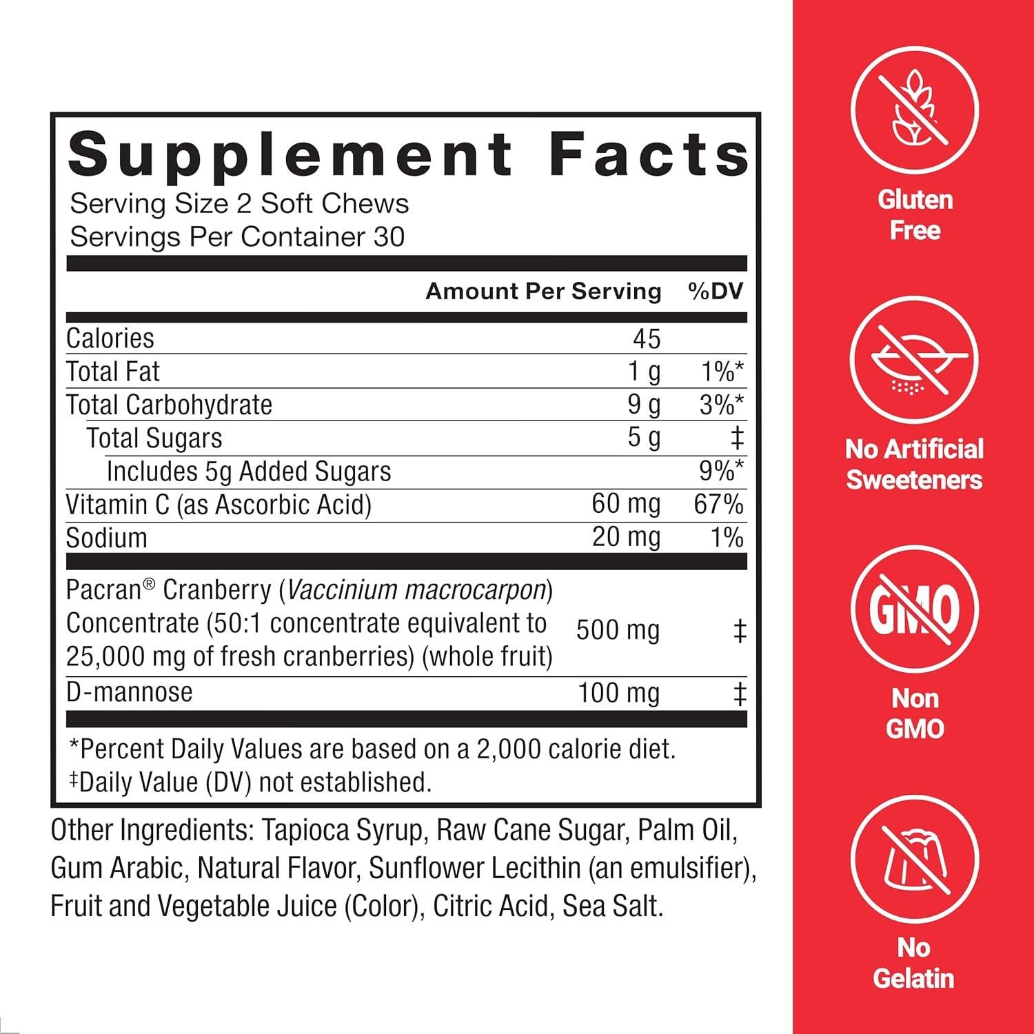 Caramelos Blandos Force Factor Arándano 60 Unidades Vegano