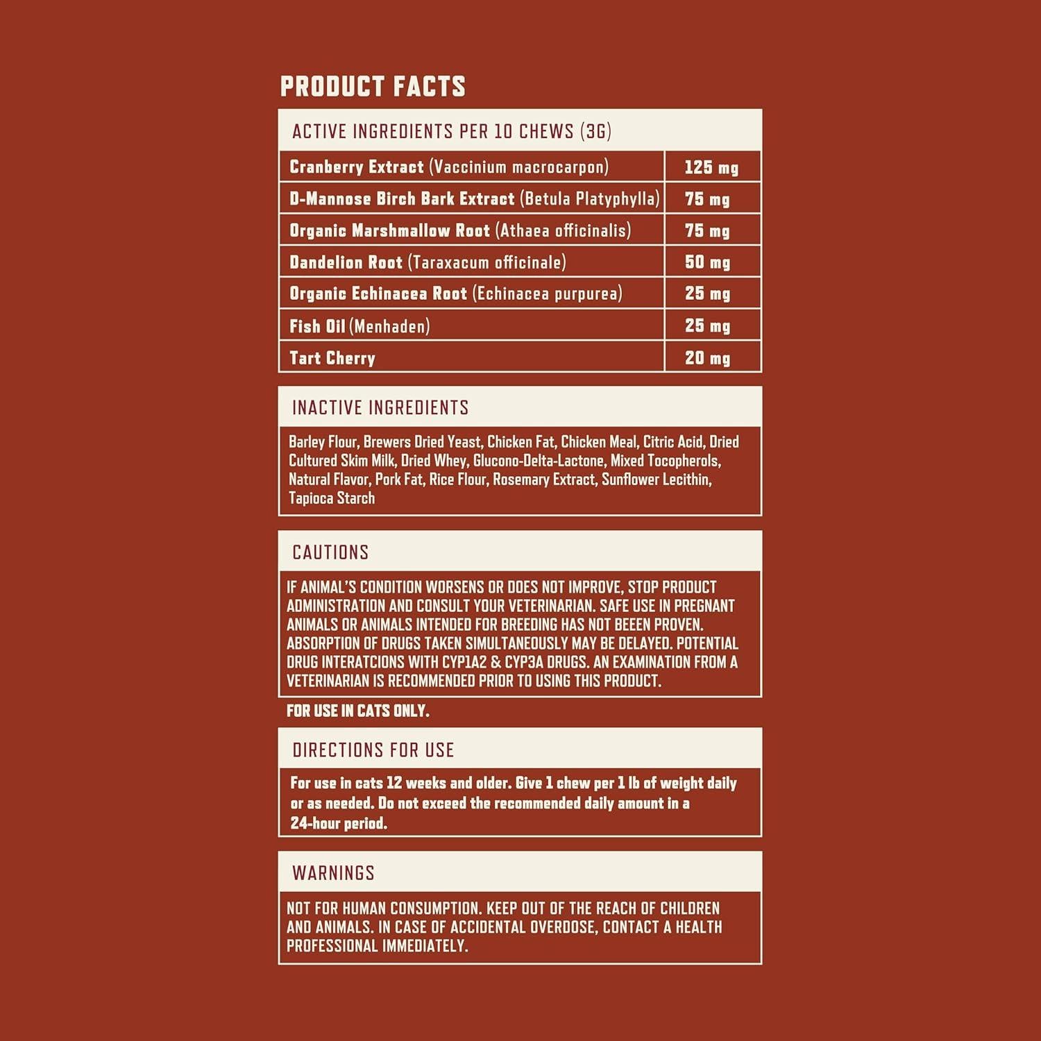 Suplemento Urinario para Gatos Rocco & Roxie 3.7oz Pollo