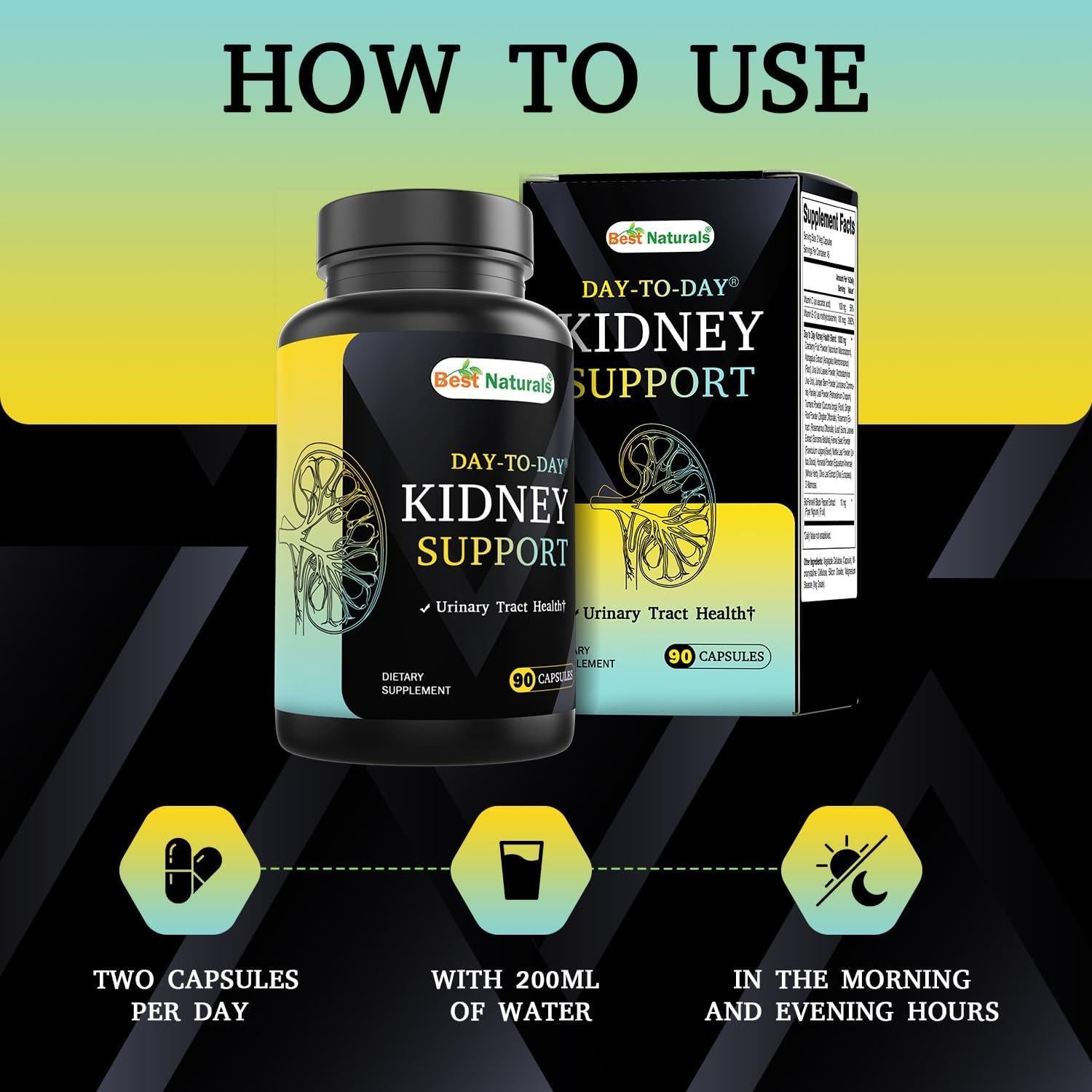 Suplemento Renal Vegano Mejor Naturales 90 Cápsulas