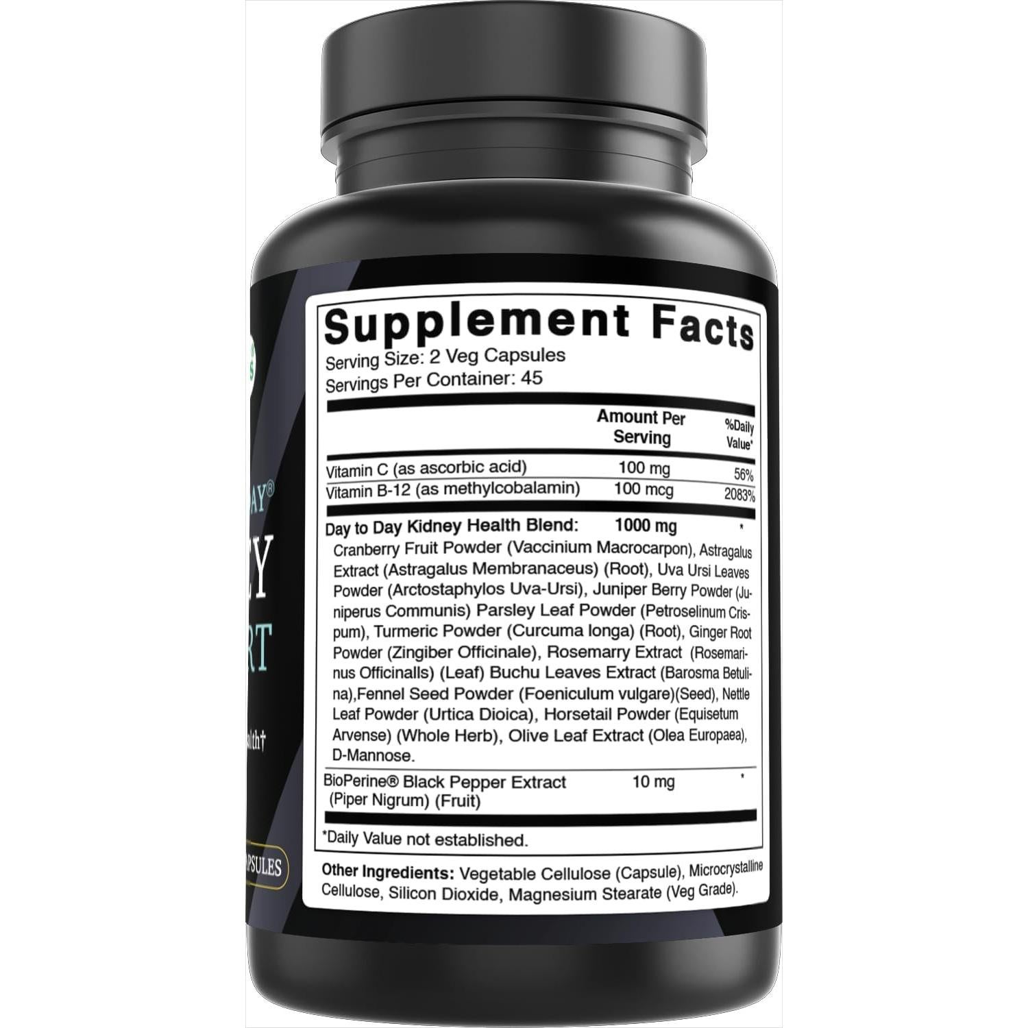 Suplemento Renal Vegano Mejor Naturales 90 Cápsulas