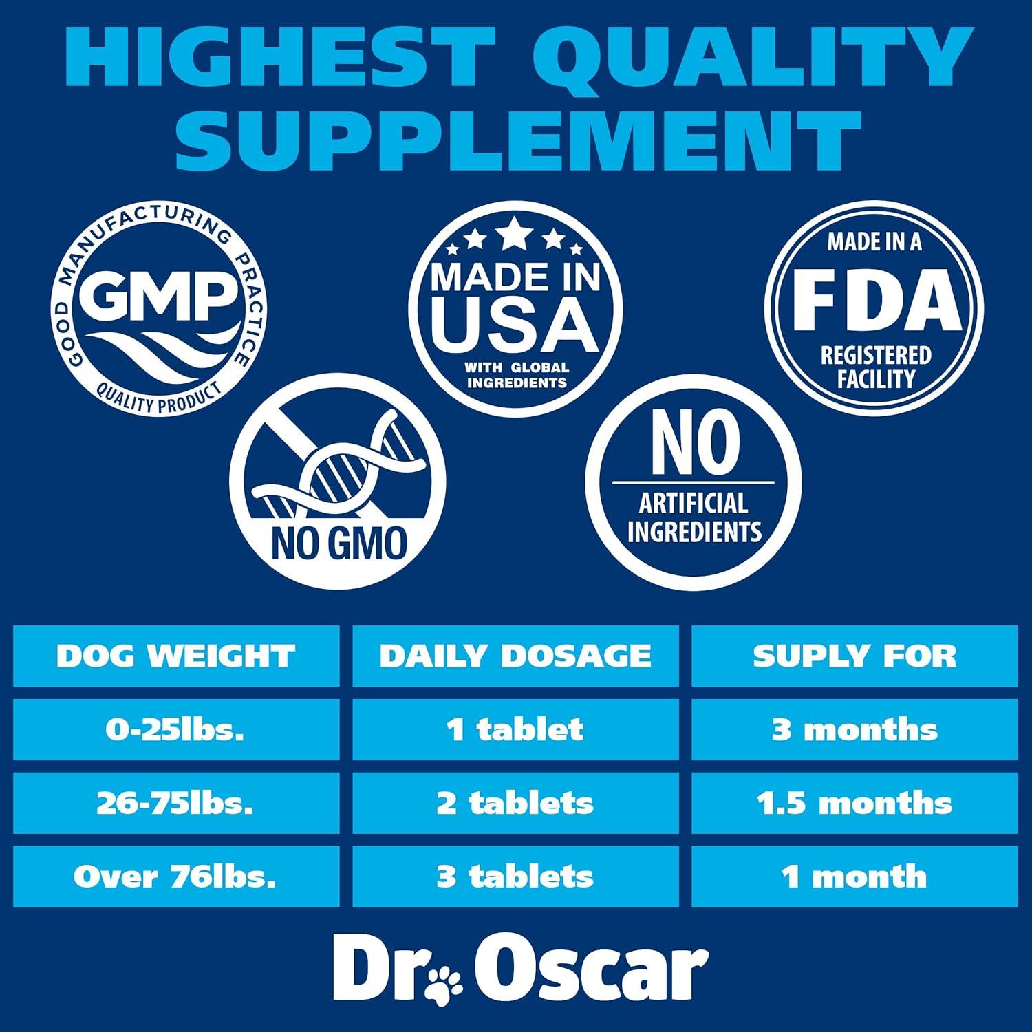 Suplemento UTI para Perros Dr. Oscar - 90 Tabletas Masticables