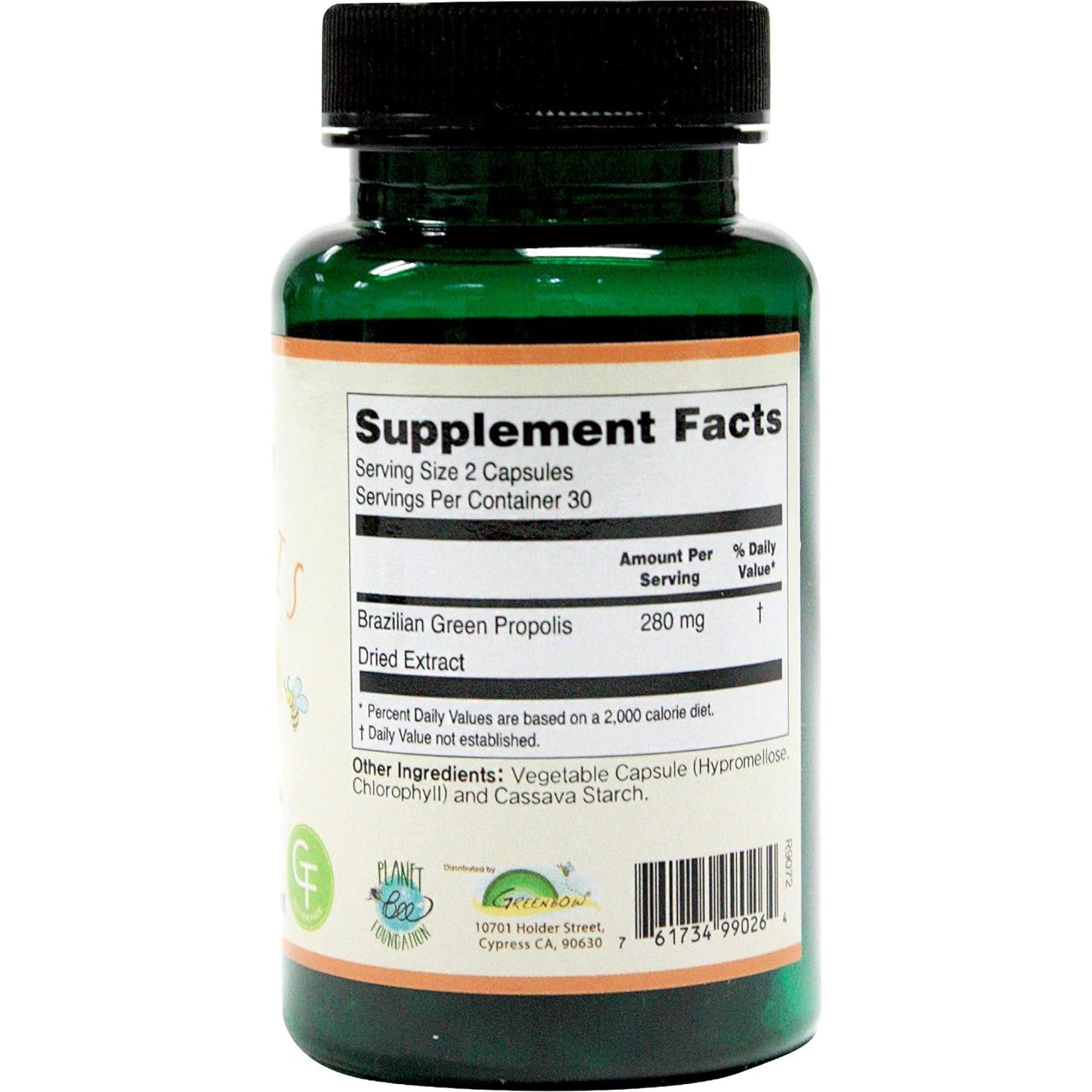 Propolis Verde Greenbow - Cápsulas Veganas 68g - Inmunidad