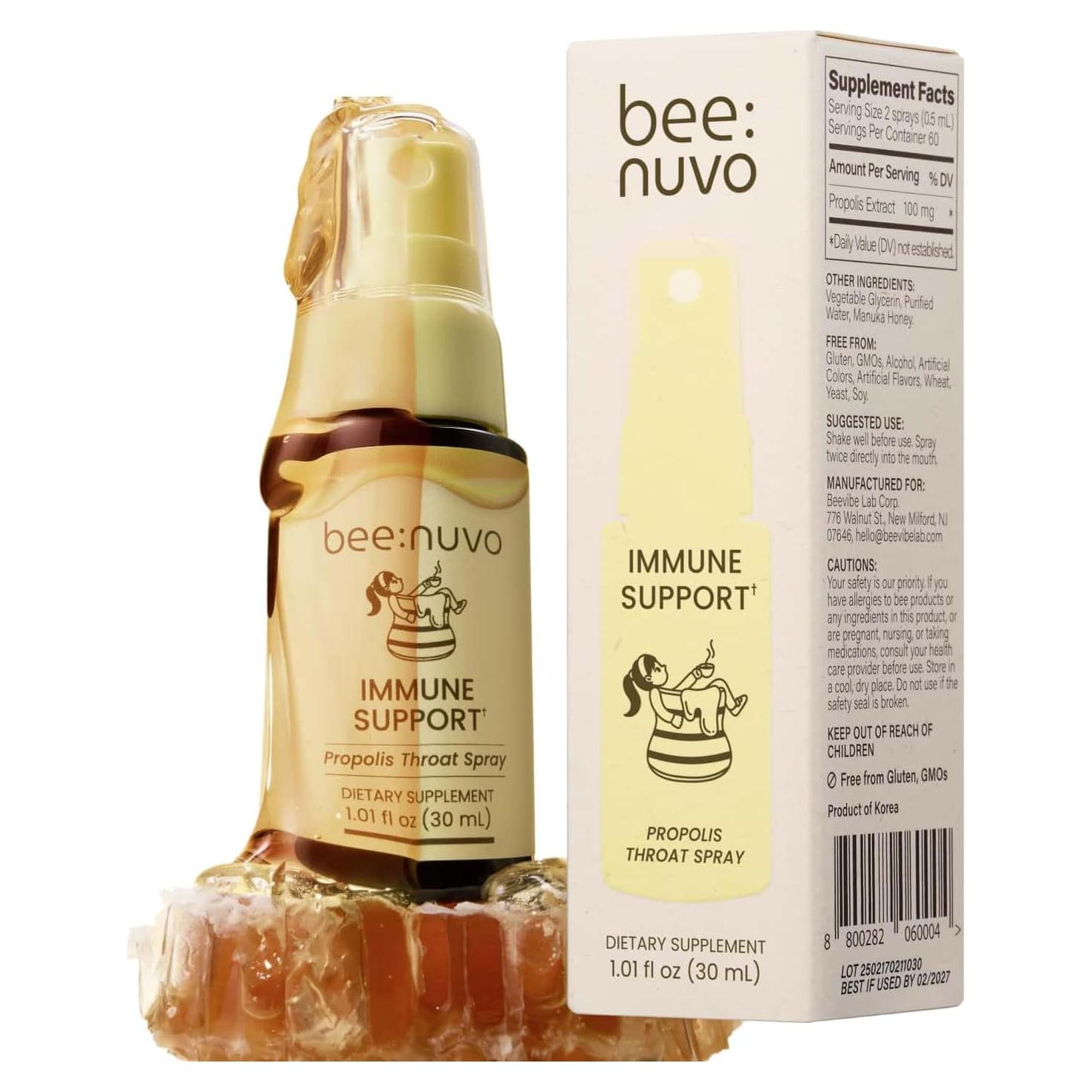 Spray de Garganta Beenuvo con Propóleos y Miel de Manuka 30 ml