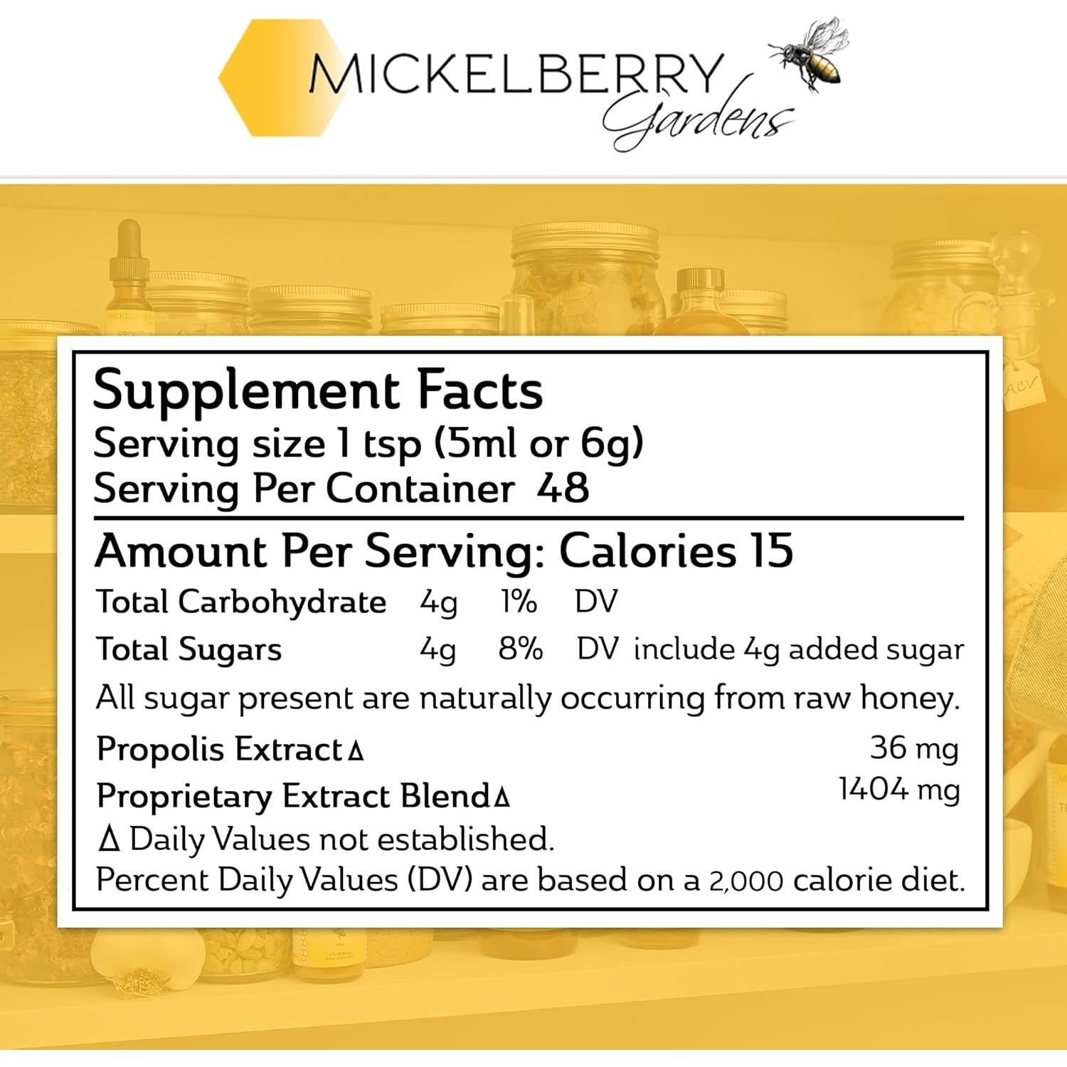 Tónico de Miel para Garganta y Pulmón Mickelberry 113.4 ml