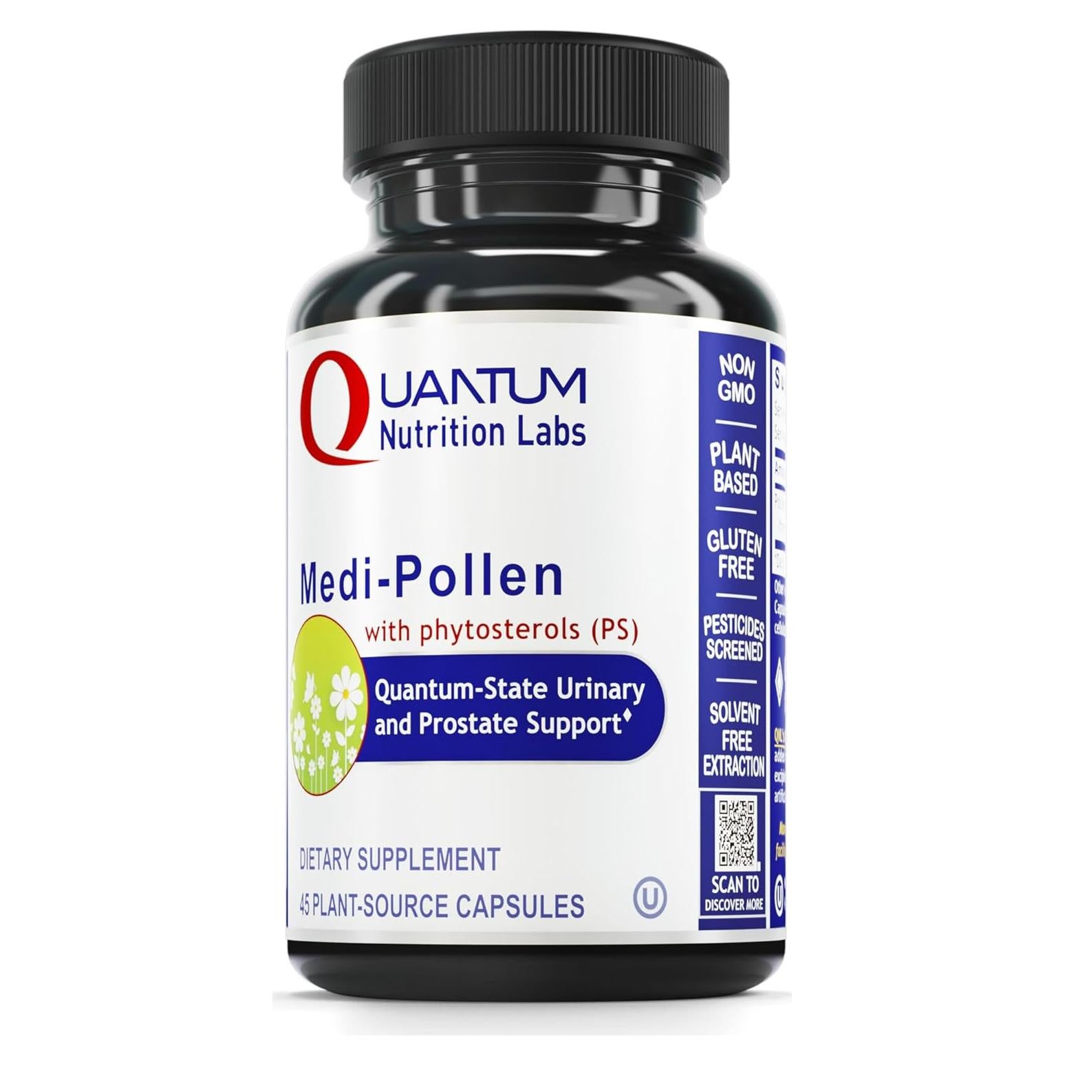 Suplemento Vegano QNL Medi-Pollen 45 Cápsulas Salud Prostática