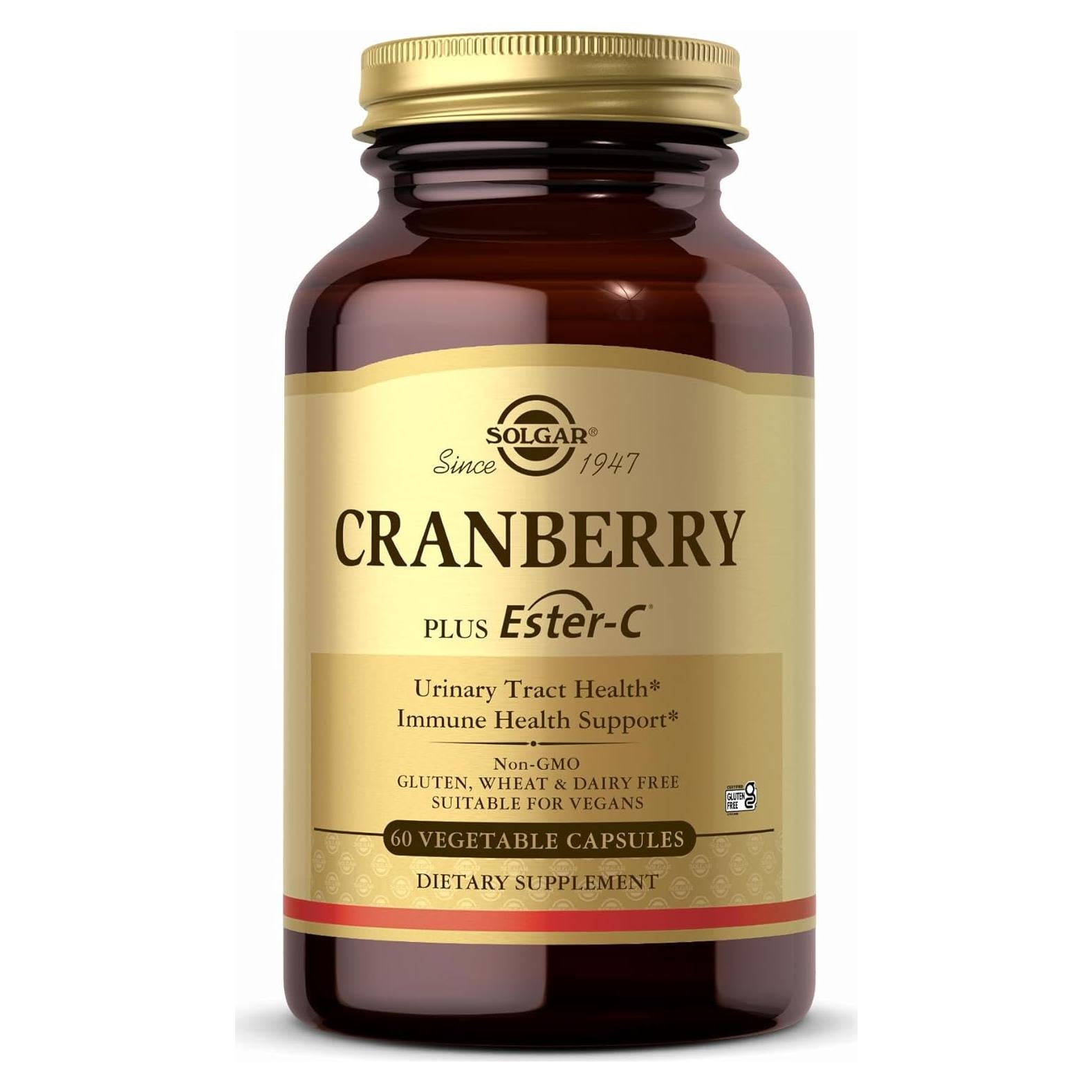 Solgar Arándano Plus Ester-C 60 Cápsulas Veganas - Salud Urinaria e Inmunidad