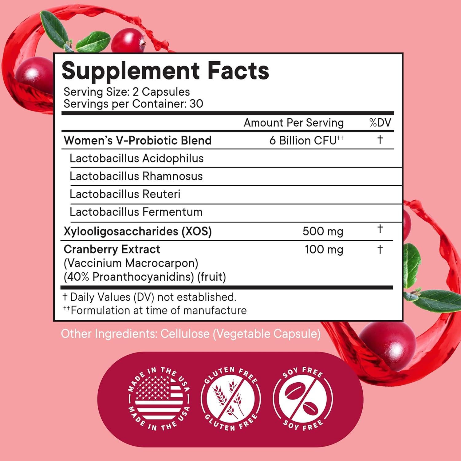 Probioticos Vaginales Nueva Era 120 Cápsulas con Arándano
