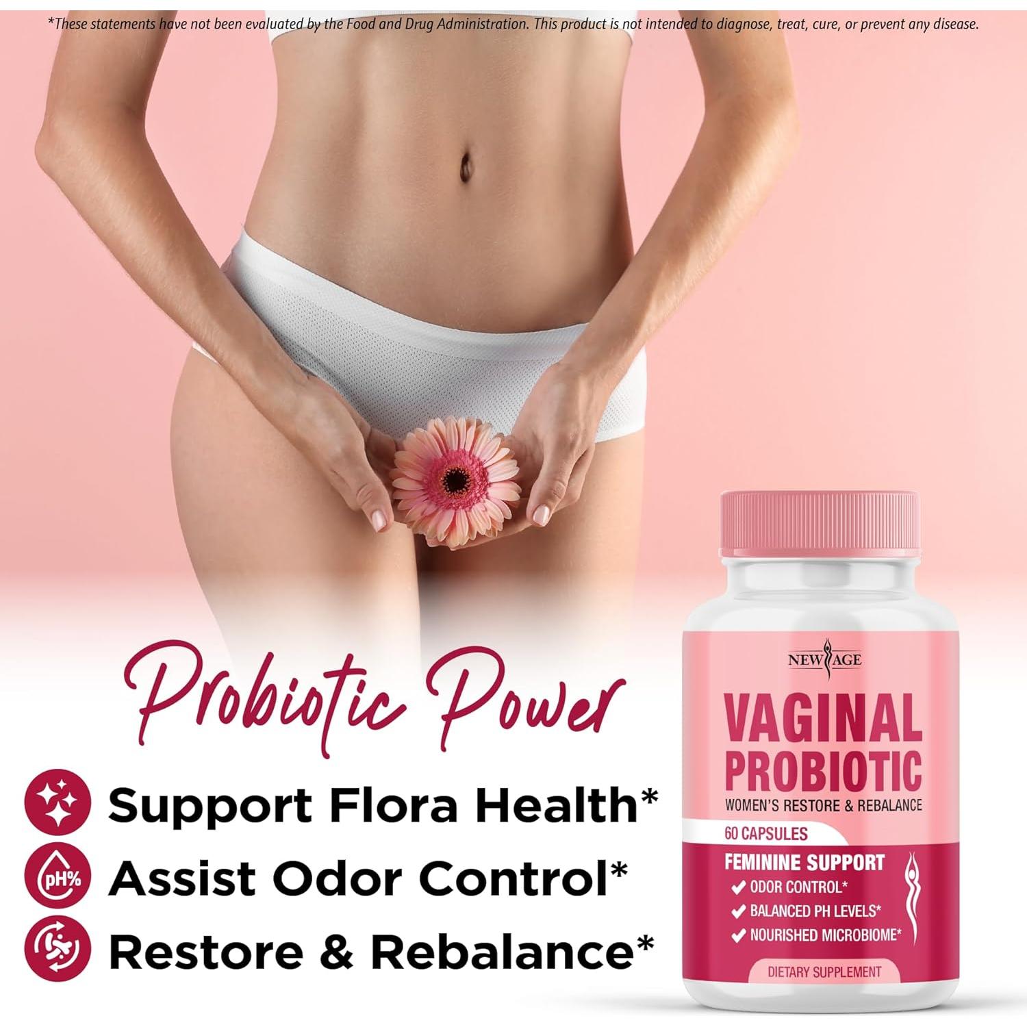 Probioticos Vaginales Nueva Era 120 Cápsulas con Arándano