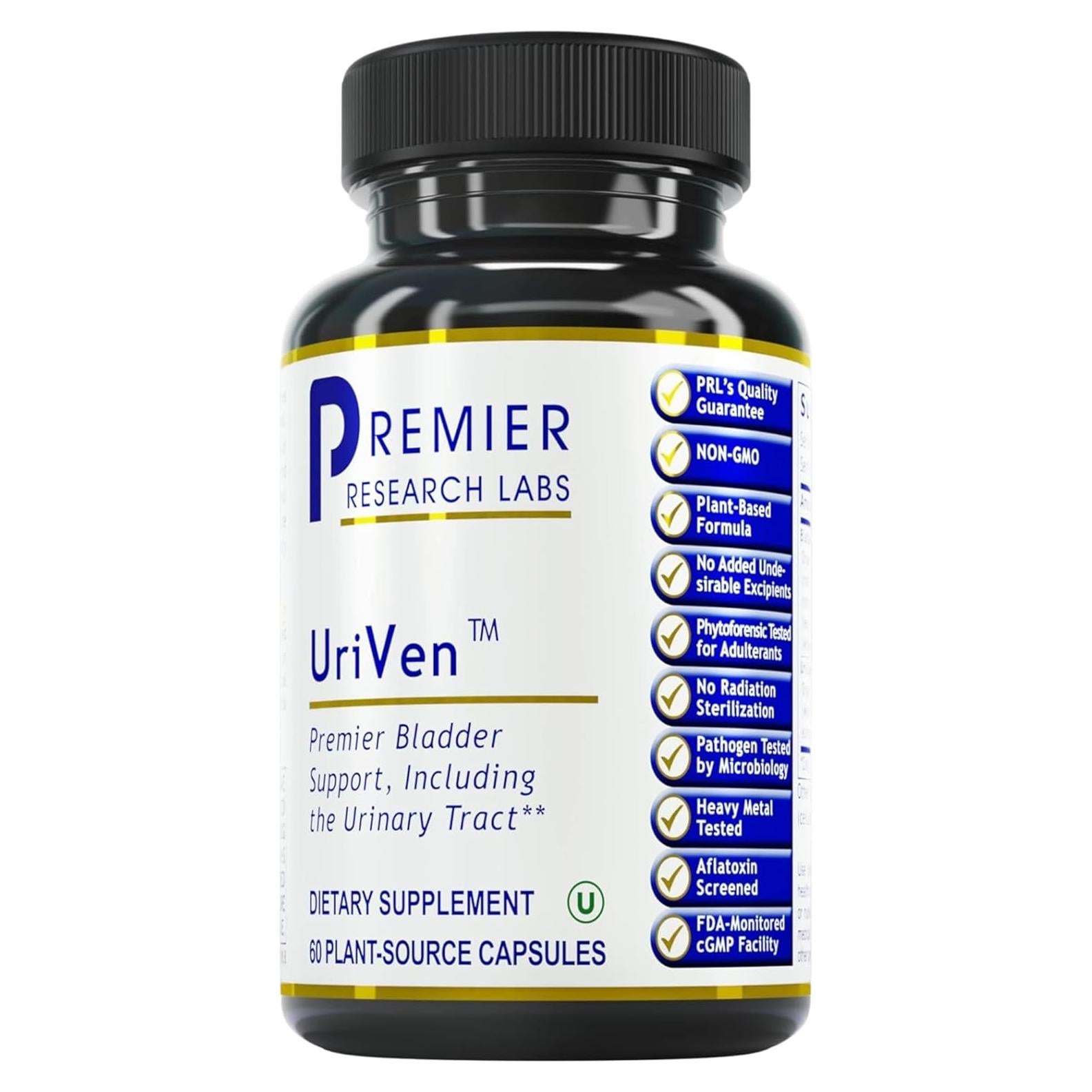 Suplemento de Salud de la Vejiga Premier Research Labs - 60 Cápsulas Vegetarianas con Arándano y Malvavisco