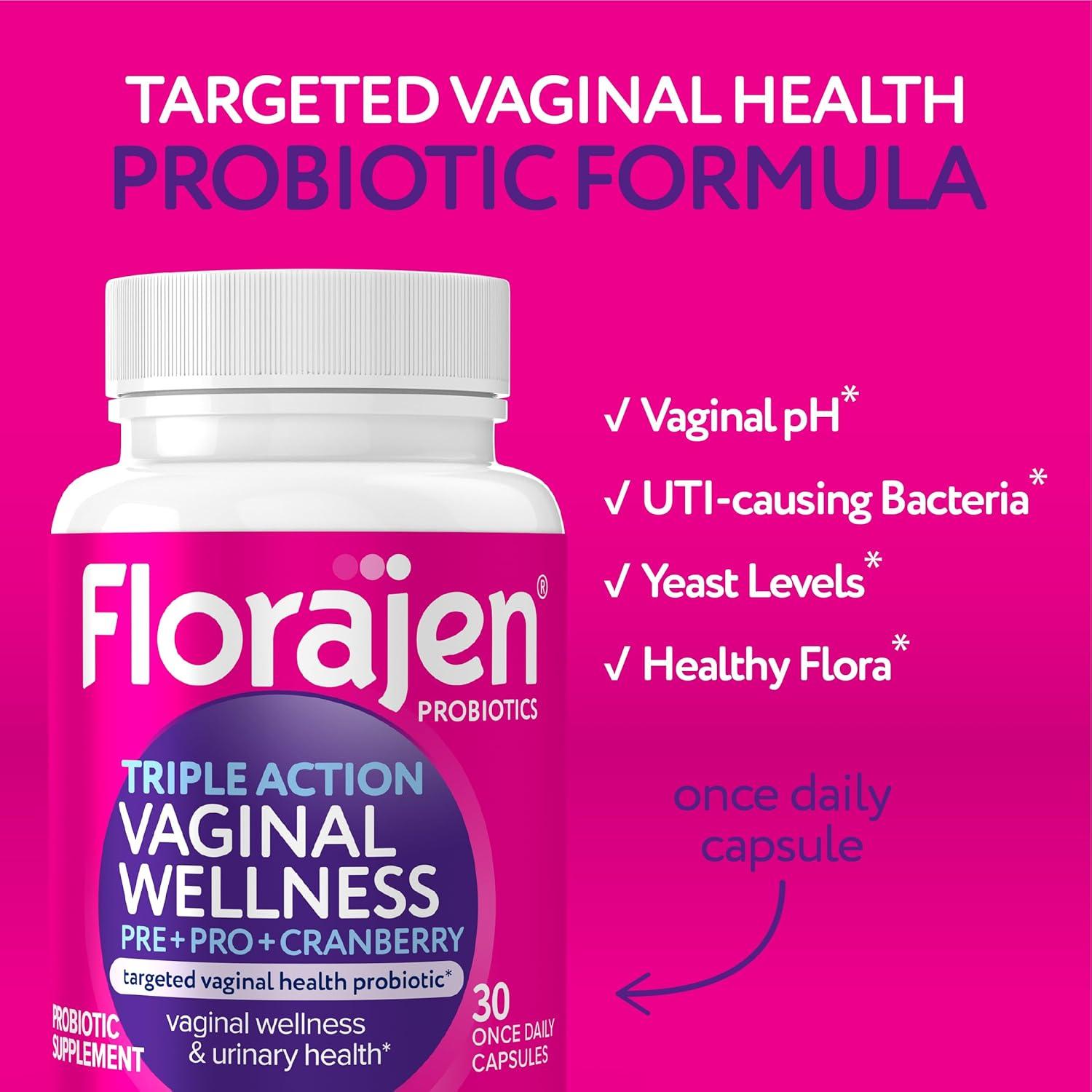 Florajen Probiotico Triple Accion Mujeres - 30 Capsulas