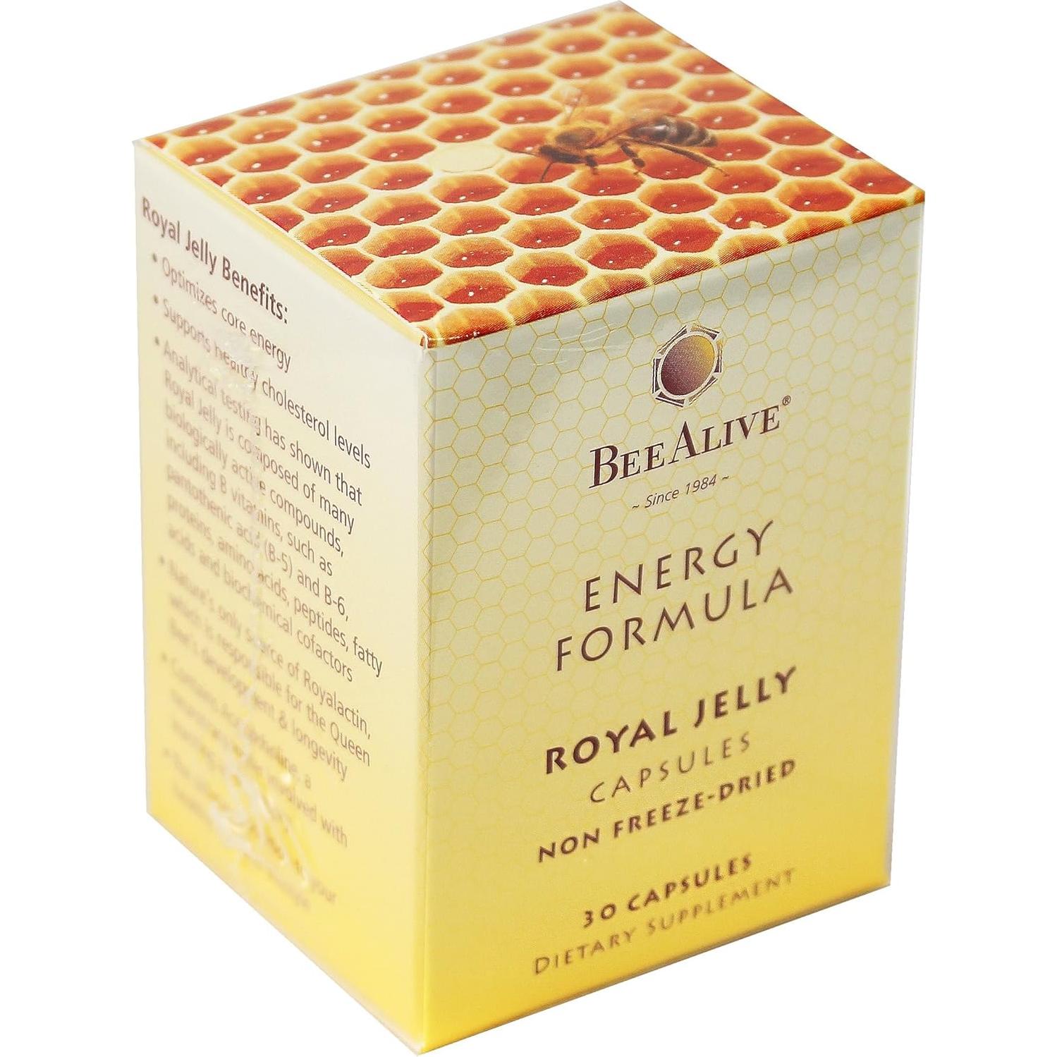 Cápsulas de Jalea Real Fresca BeeAlive 150mg 30 Unidades