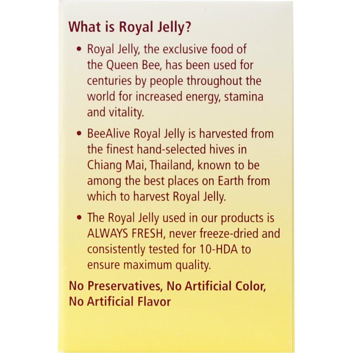 Cápsulas de Jalea Real Fresca BeeAlive 150mg 30 Unidades