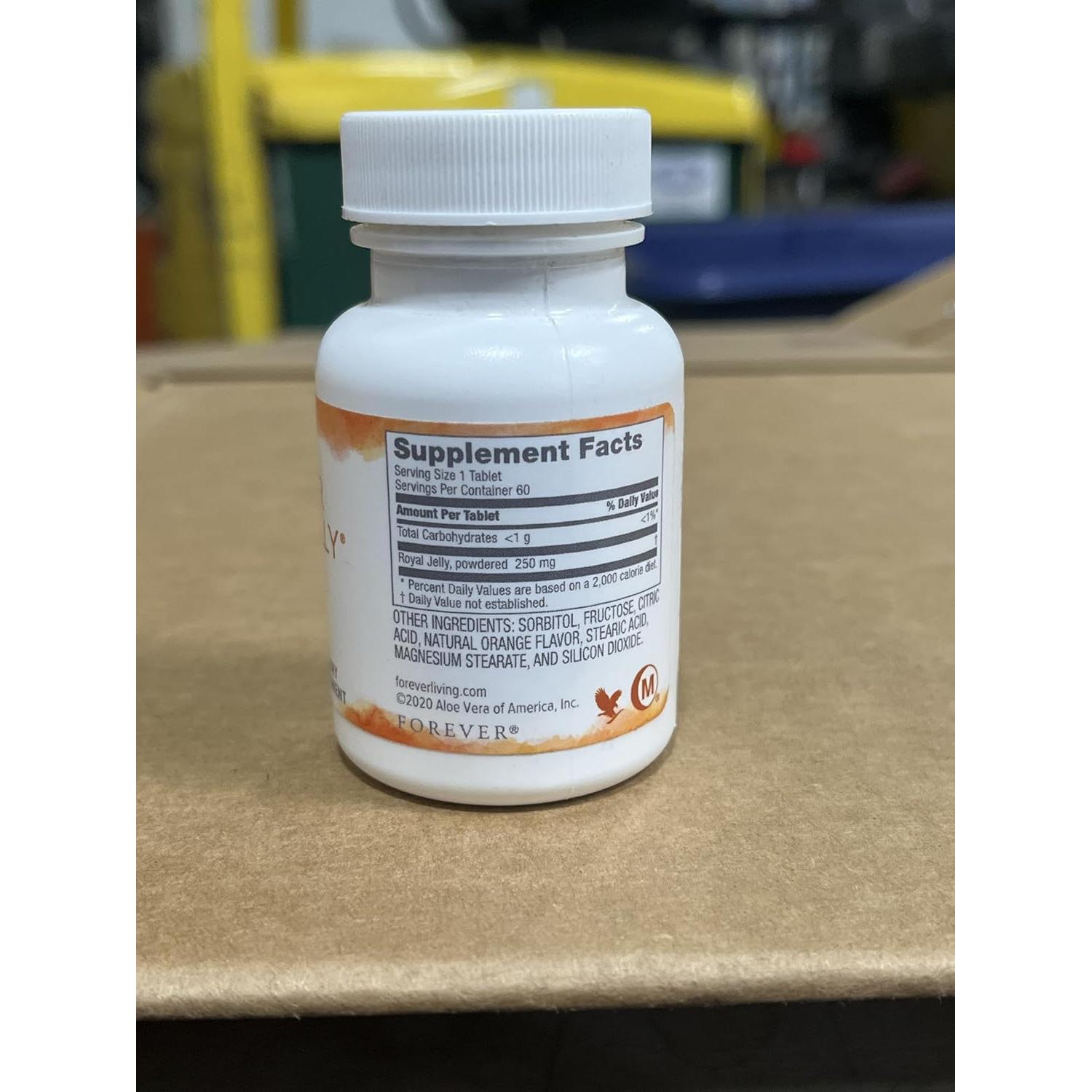 Jalea Real Forever Living - 60 Tabletas - Suplemento Natural