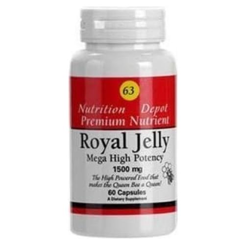 Jalea Real 1500 mg Supplement Depot - 60 Cápsulas