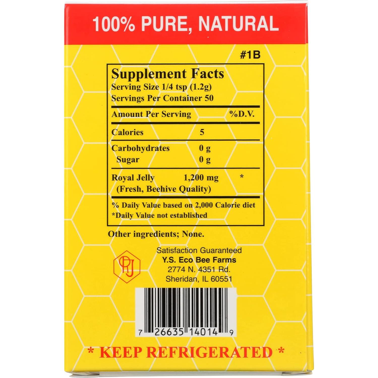 Jalea Real Fresca 60,000 mg YS Eco Bee Farms 136 g Líquido