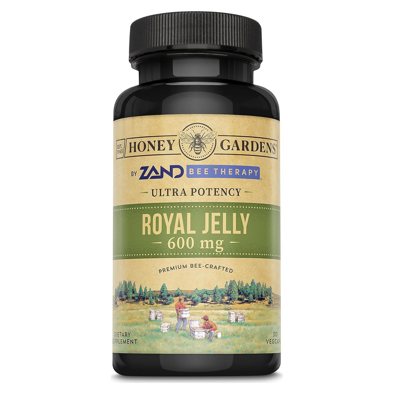 Jalea Real Zand 600 mg - Cápsulas Veganas - Superalimento 30 Porciones