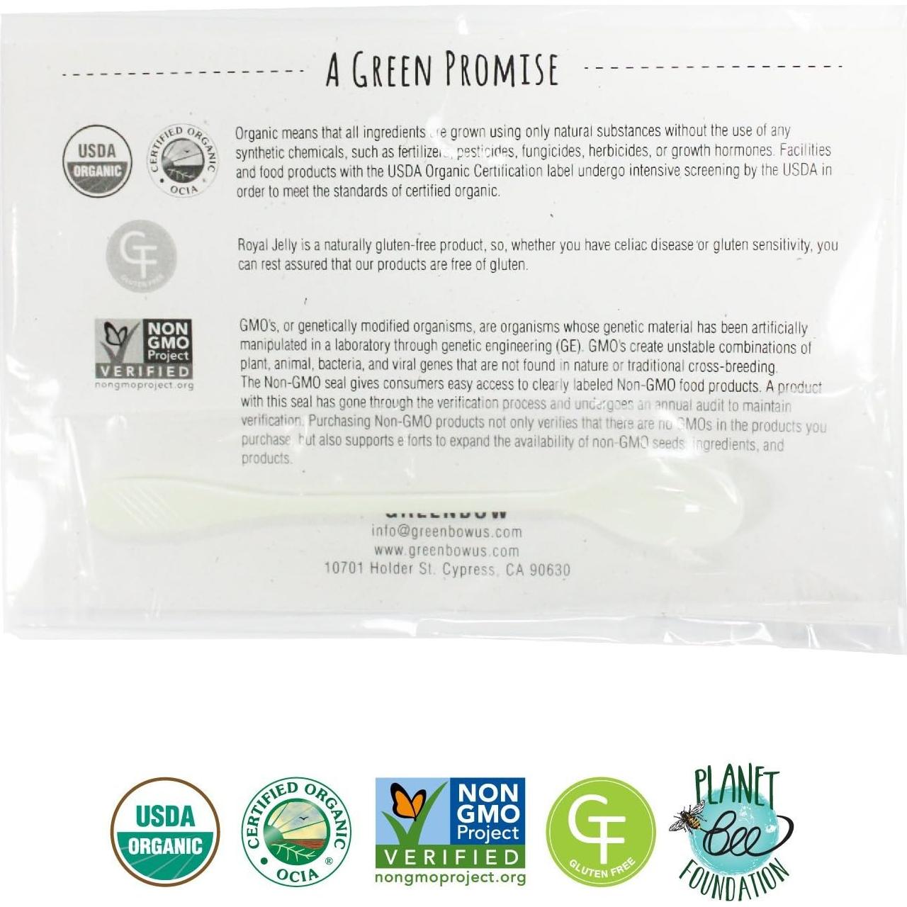 Gelatina Real Orgánica Greenbow 100% Pura 226g - Certificada USDA