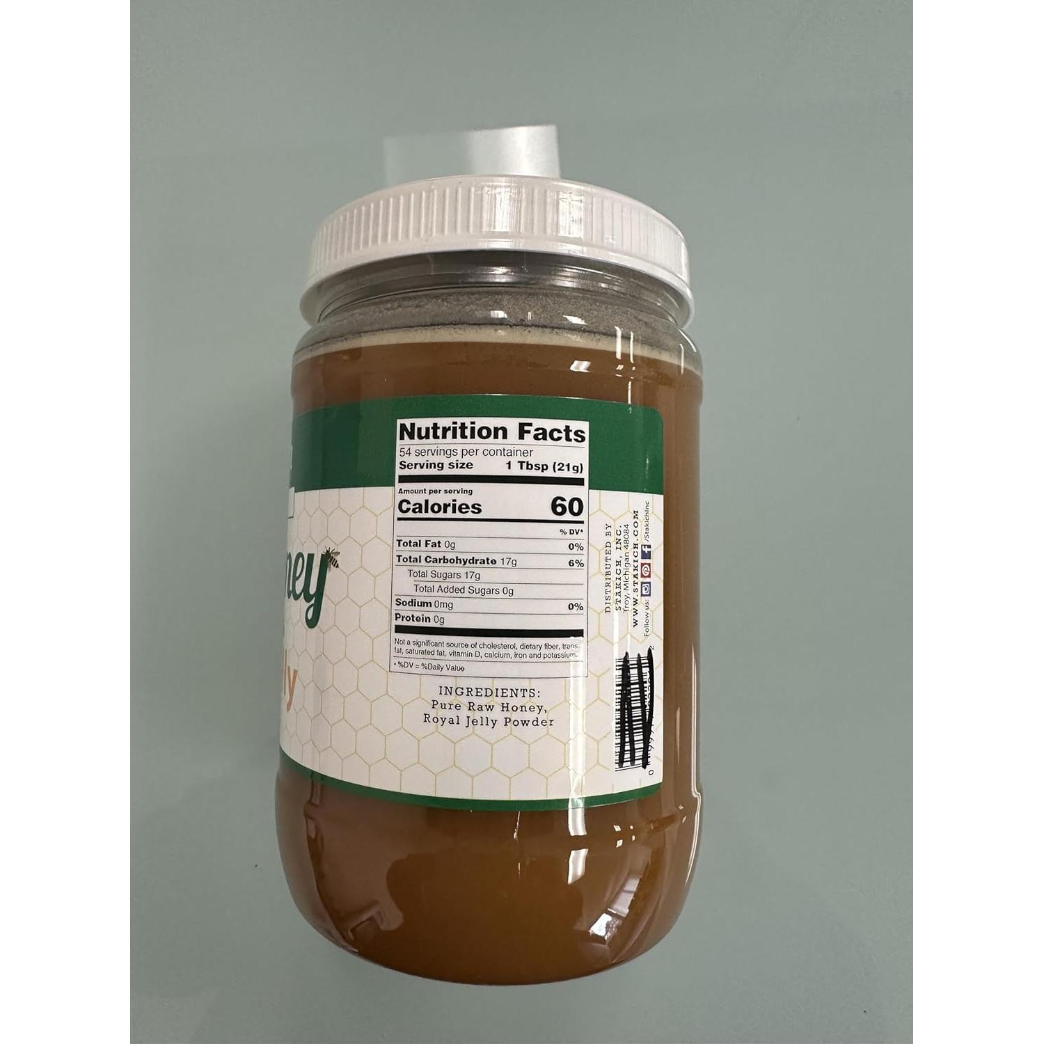 Miel Cruda Stakich 1134g - Enriquecida con Jalea Real Natural