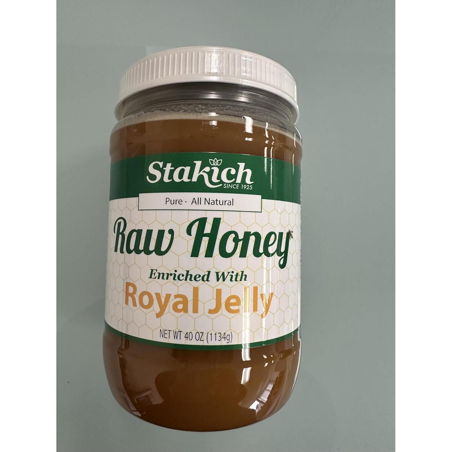 Miel Cruda Stakich 1134g - Enriquecida con Jalea Real Natural