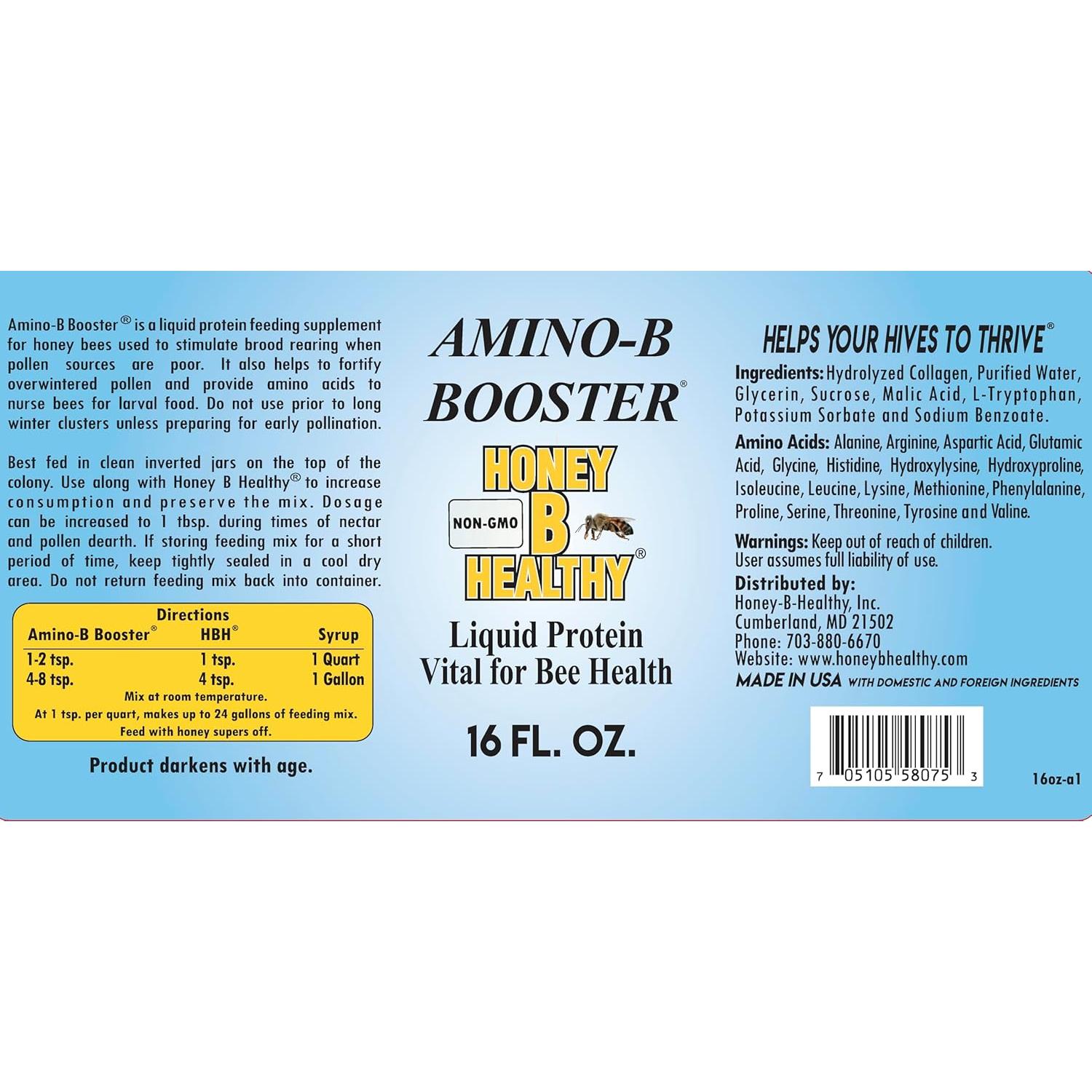 Amino-B Booster 473 ml - Proteína Líquida para Abejas