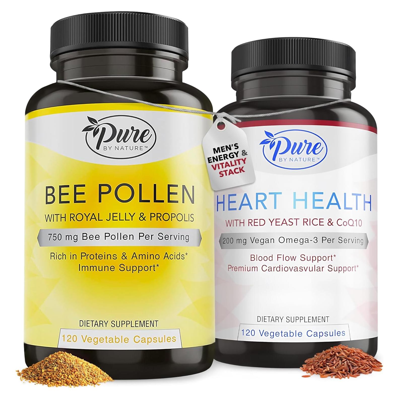 Suplemento de Polen de Abeja Pure By Nature 120 Cápsulas