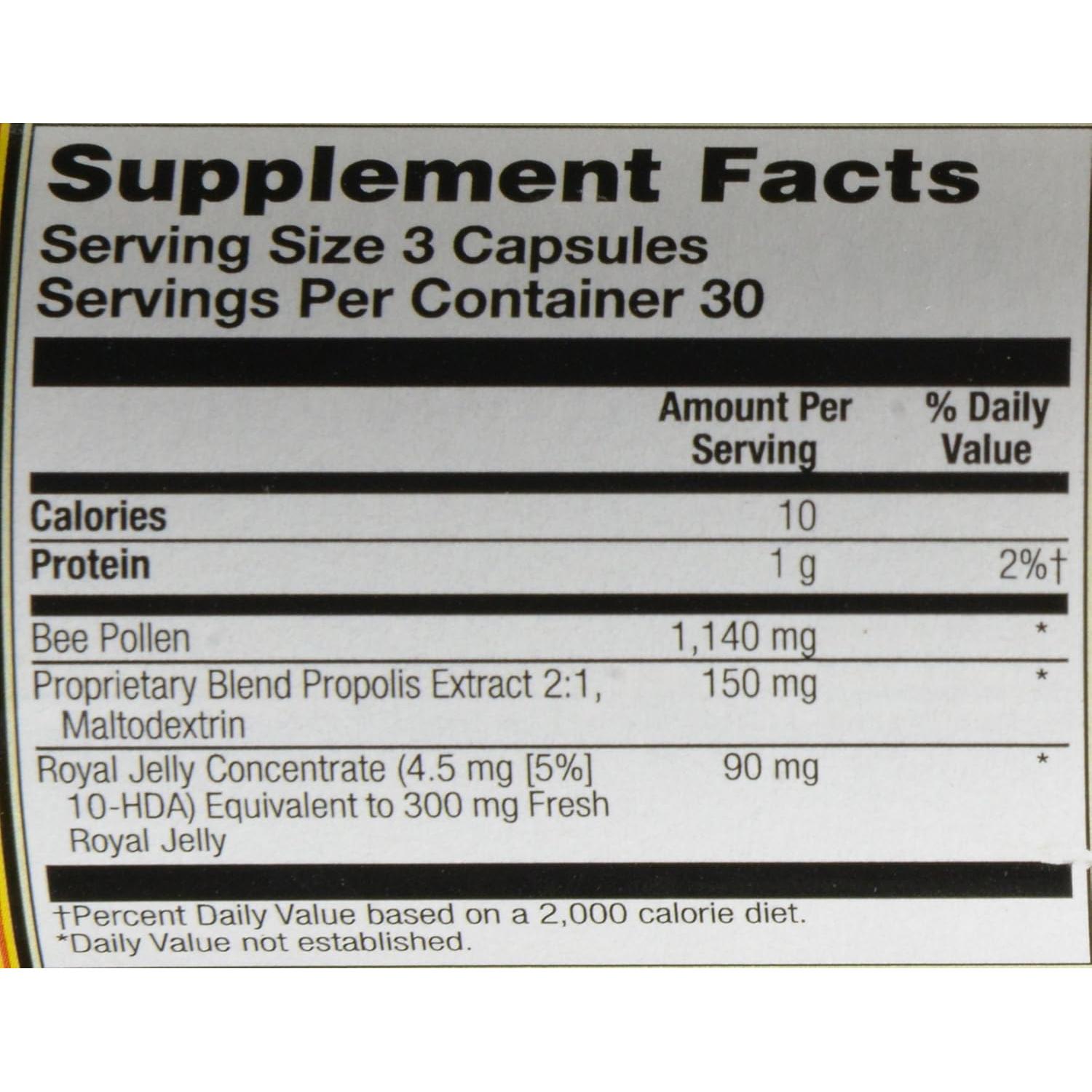 Cápsulas de Polen de Abeja Montana Big Sky - 90 Contenido