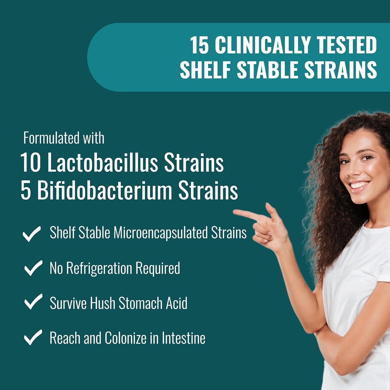 Probioticos UpNourish 200B CFU - 60 Cápsulas Veganas