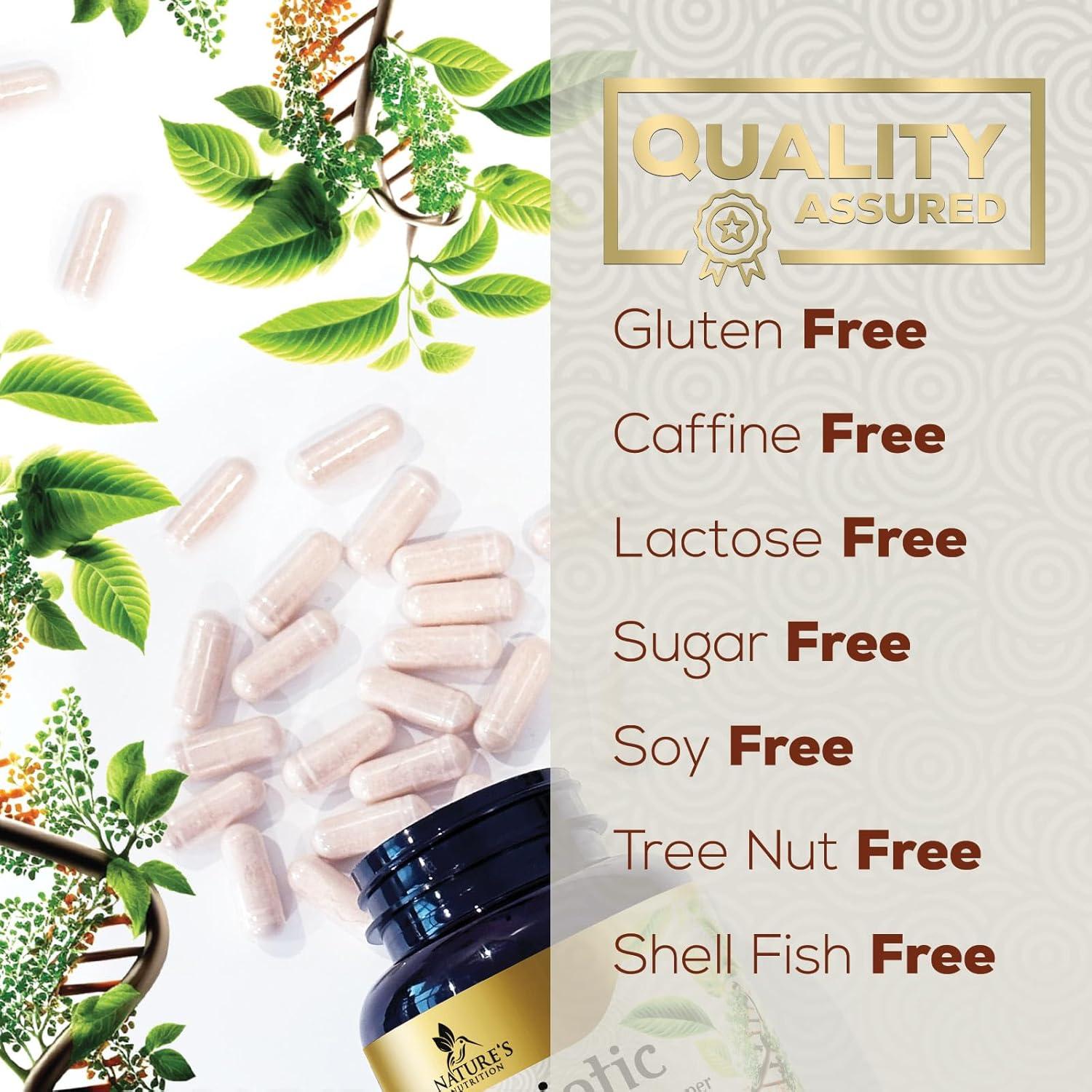 Probioticos Nutrición de la Naturaleza 60 Mil millones CFU 60 Cápsulas