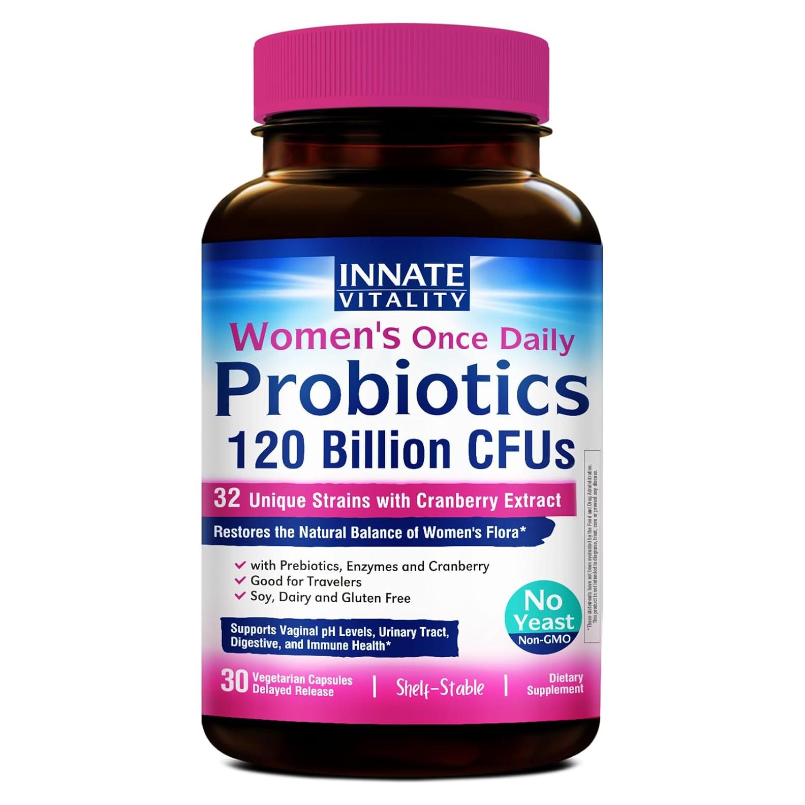Probioticos para Mujeres Innate Vitality 120 Mil Millones CFU