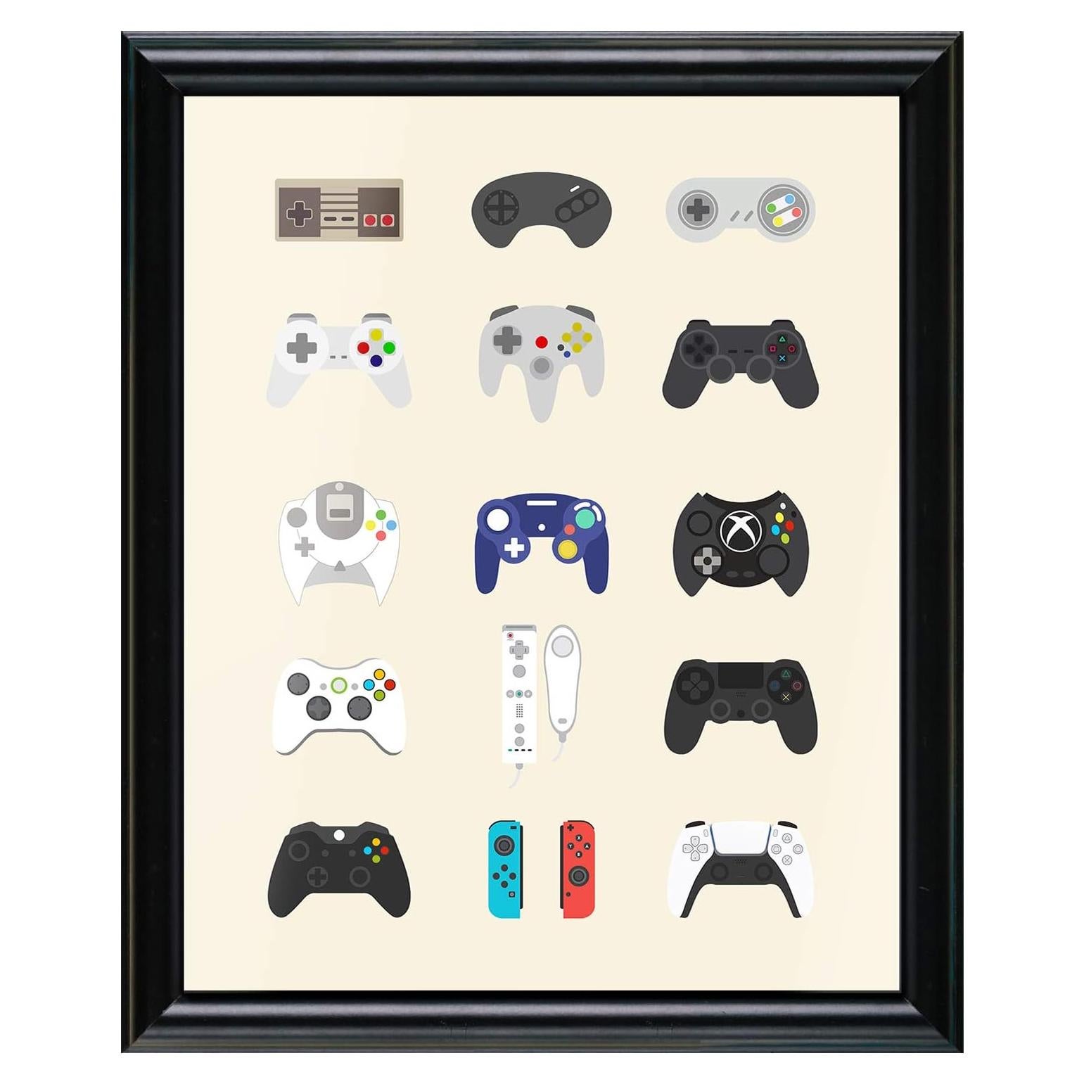 Póster de Videojuegos Retro Simimi Art 20x25 cm con Marco