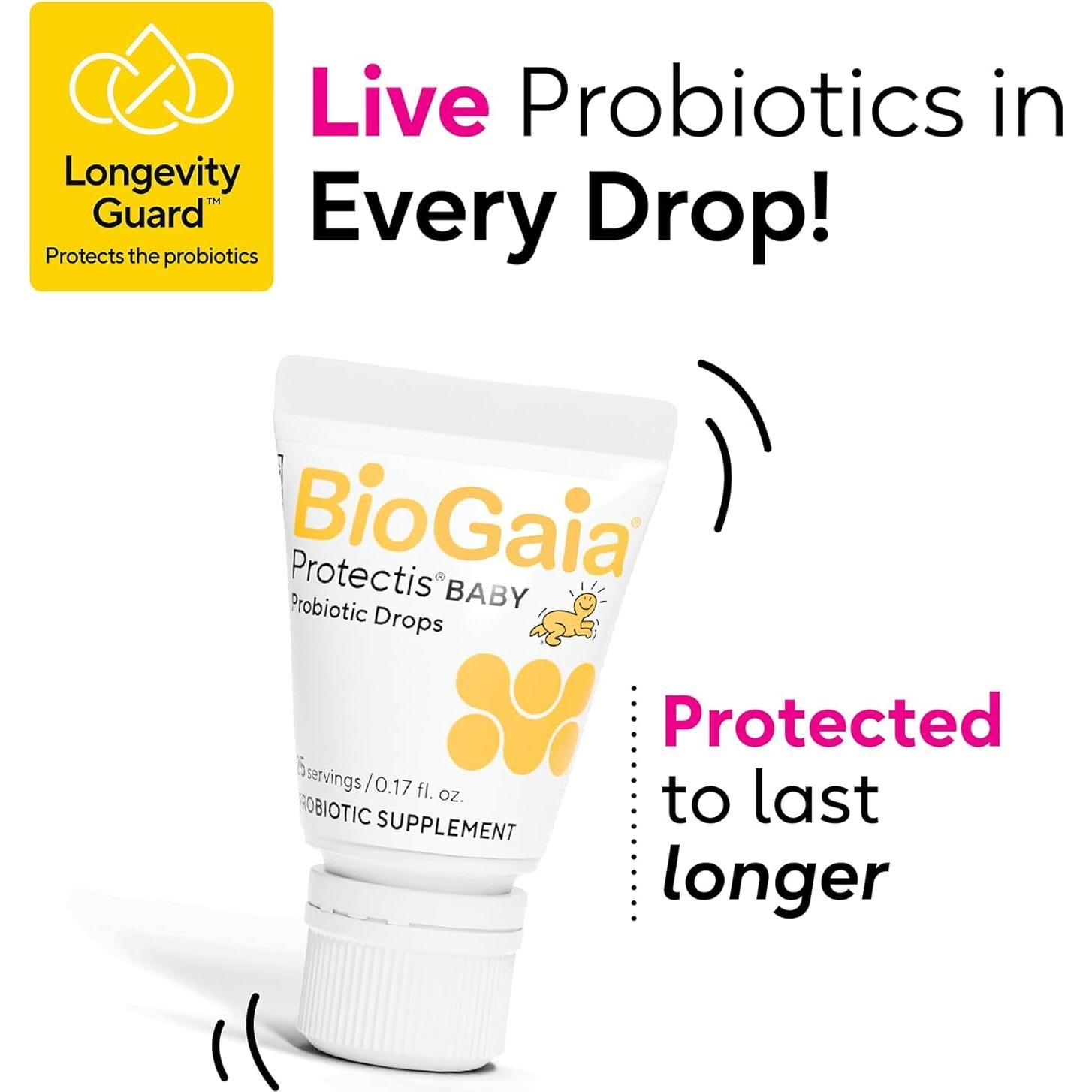 Gotas Probioticas BioGaia Protectis 5mL para Bebés - Alivio Cólico