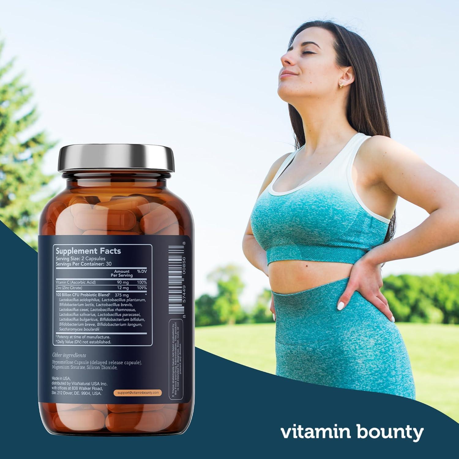 Probiotico Vitamin Bounty Pro-100 100 Mil Millones CFU 60 Cápsulas
