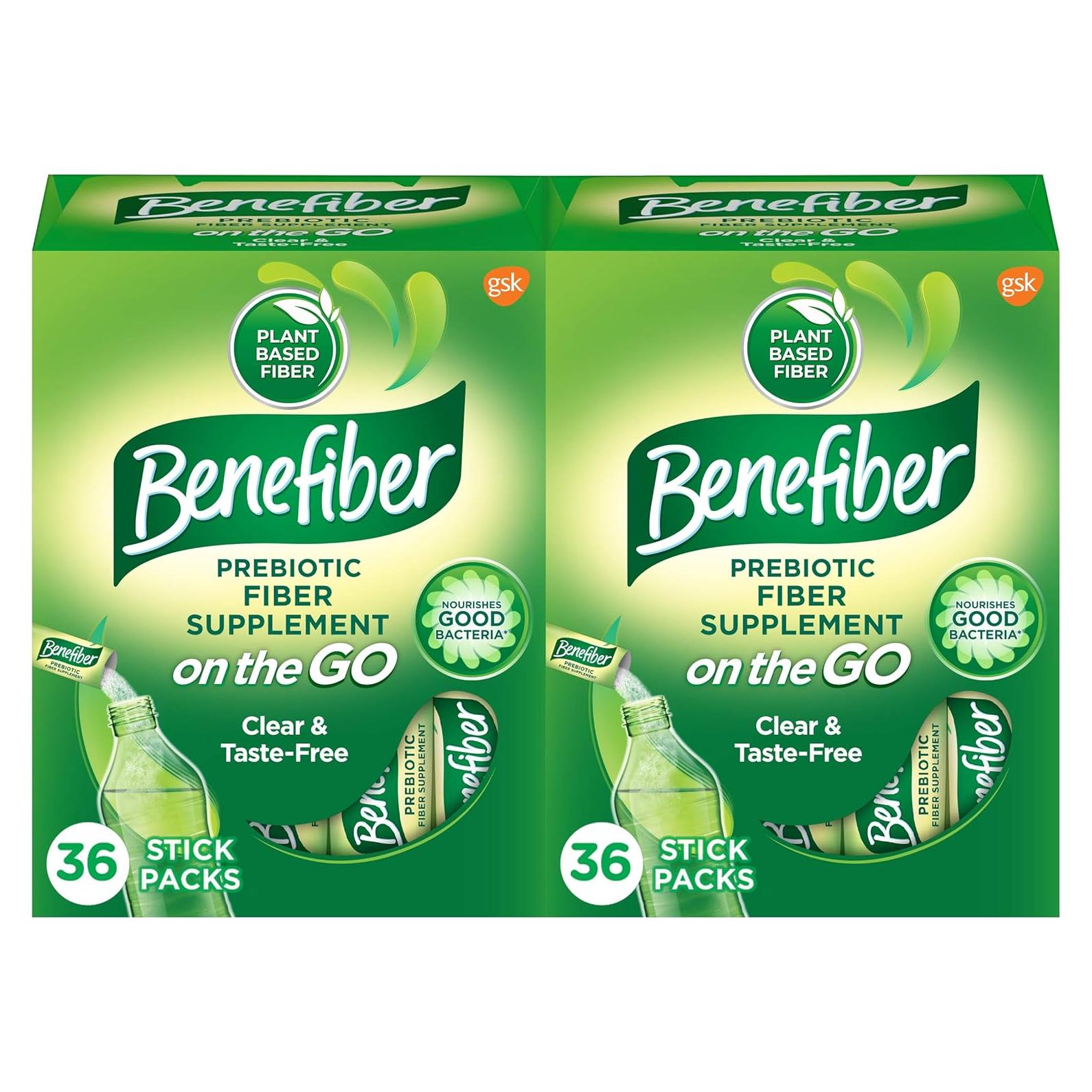 Benefiber On The Go Suplemento de Fibra Prebiótica 72 Sticks